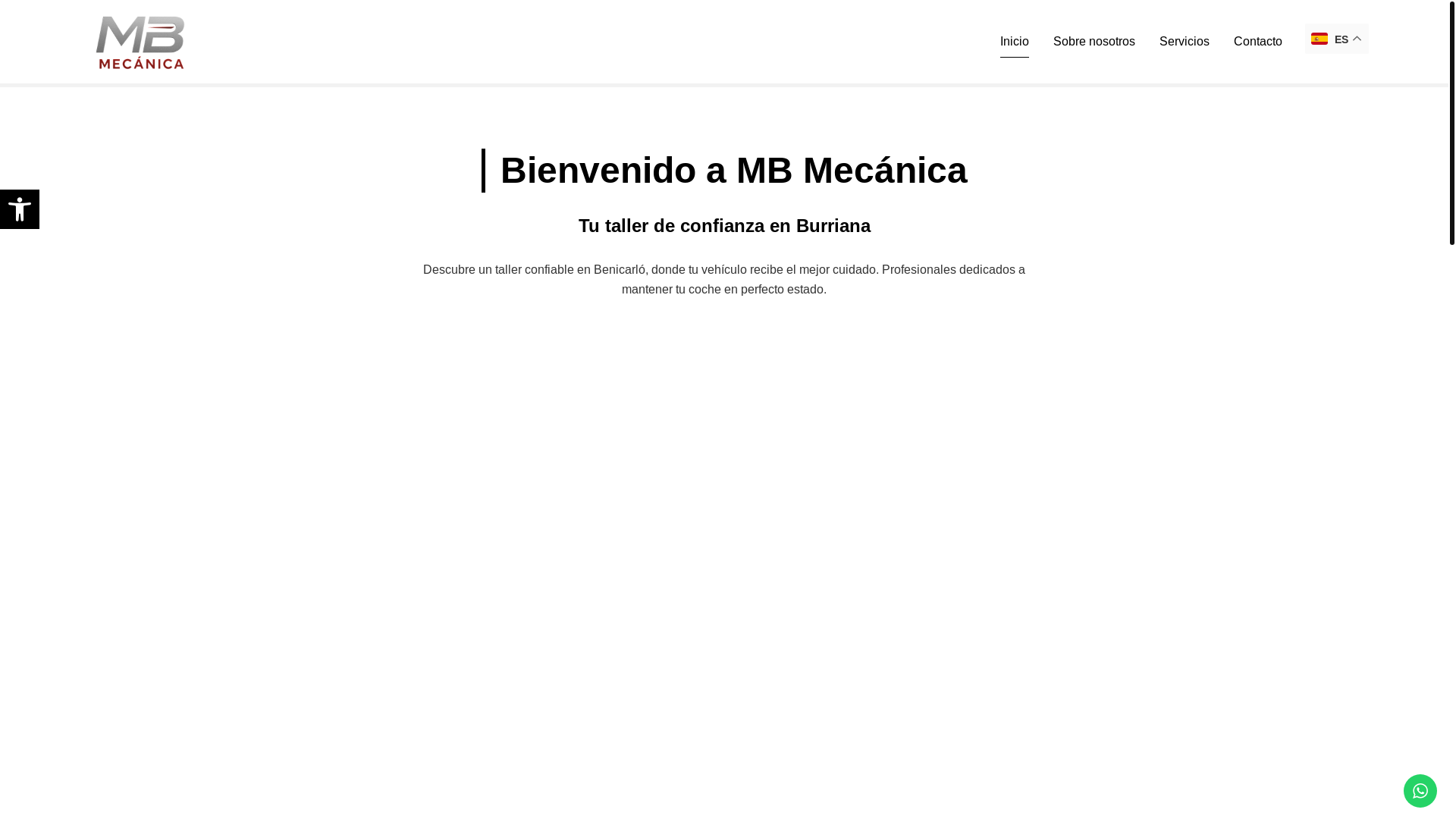 website screenshot of https://mbmecanica.es/