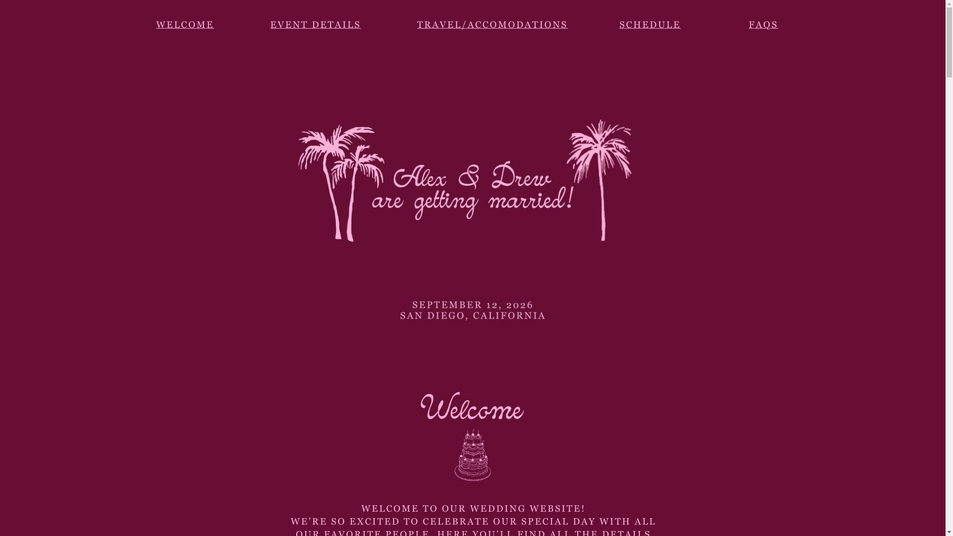 website screenshot of https://criderflannerywedding.com/