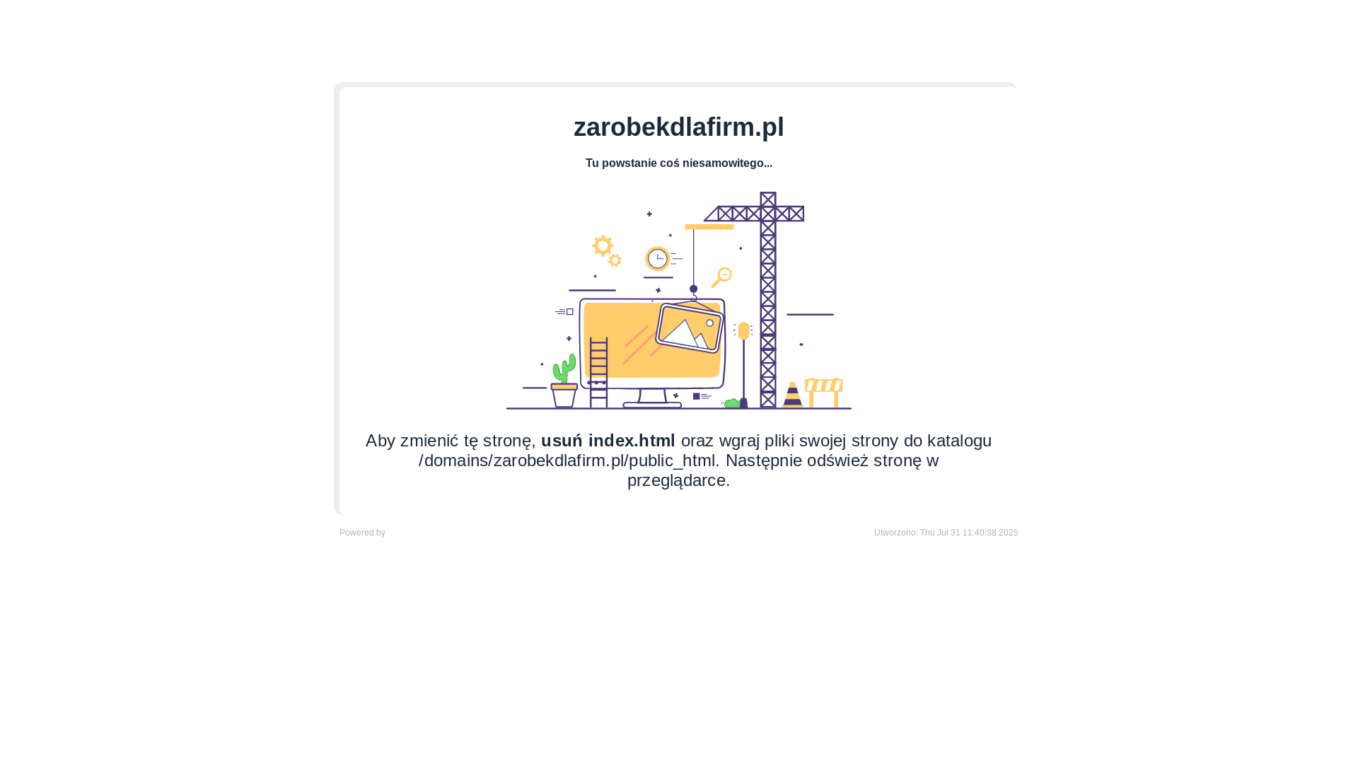 website screenshot of https://zarobekdlafirm.pl/