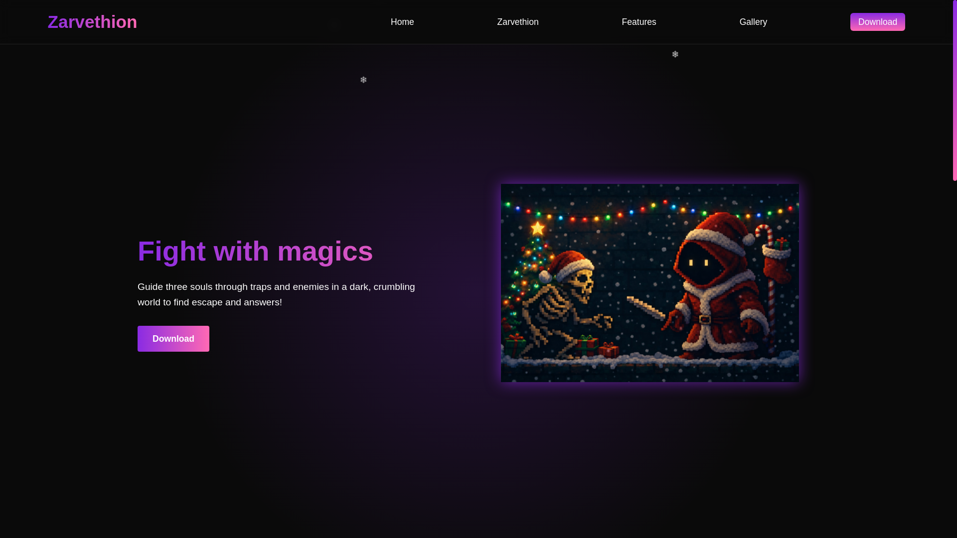 website screenshot of https://zarvethion.pages.dev/