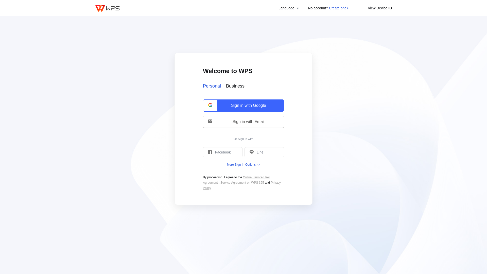 website screenshot of https://sg.docs.wps.com/