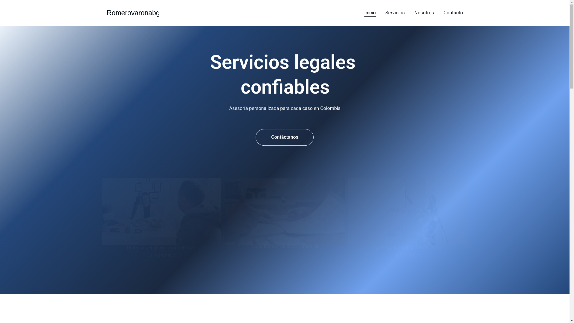 website screenshot of https://romerovaronabg.com/