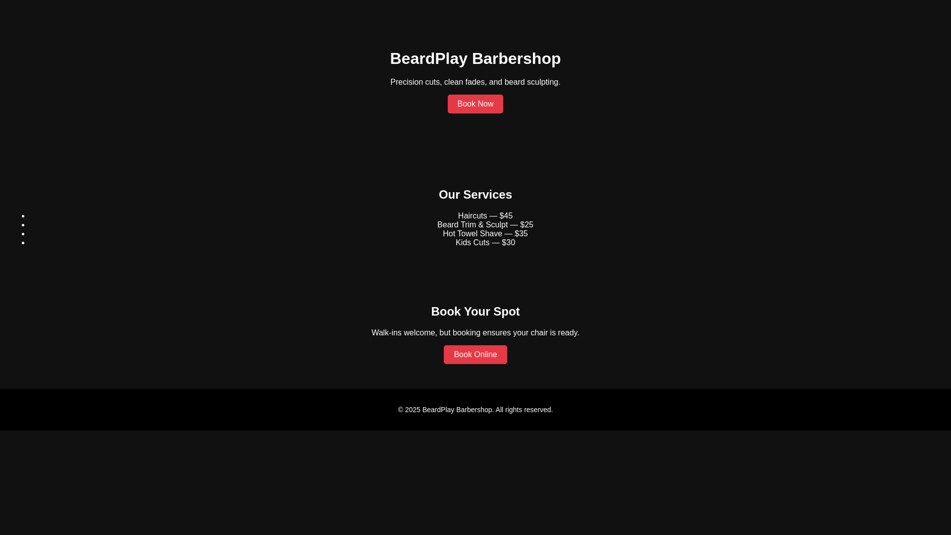 website screenshot of https://barbershoptest.pages.dev/
