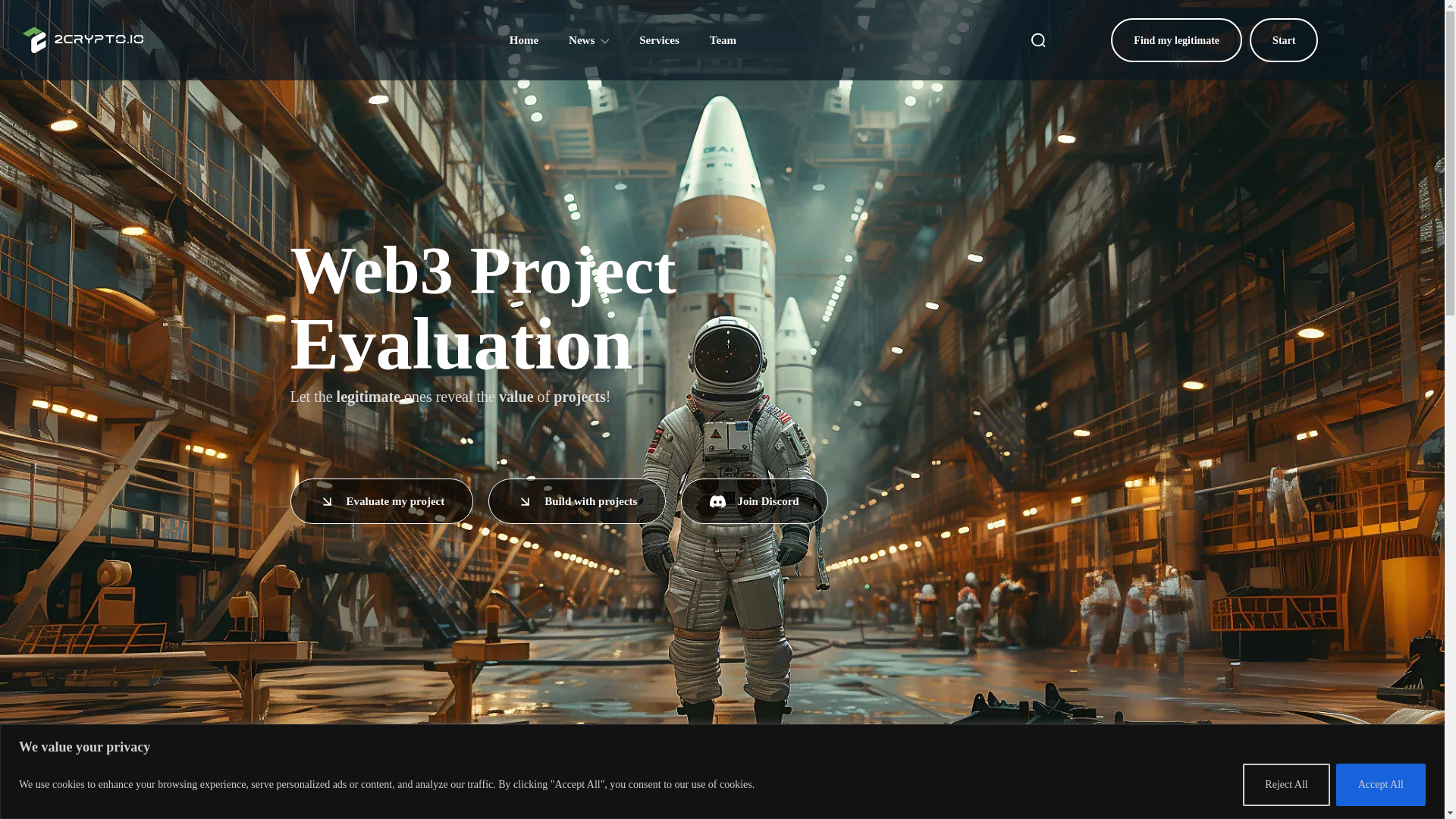 website screenshot of https://www.2crypto.io/