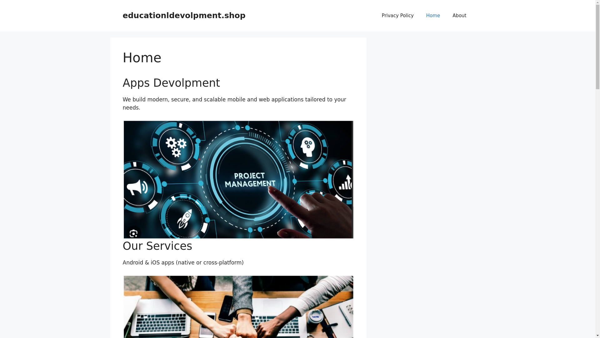website screenshot of https://educationldevolpment.shop/