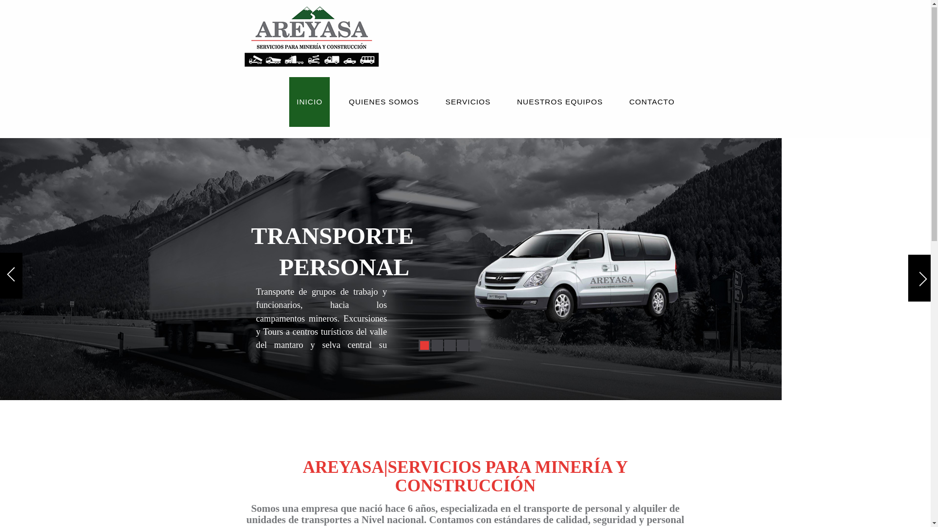 website screenshot of https://areyasa.pe/