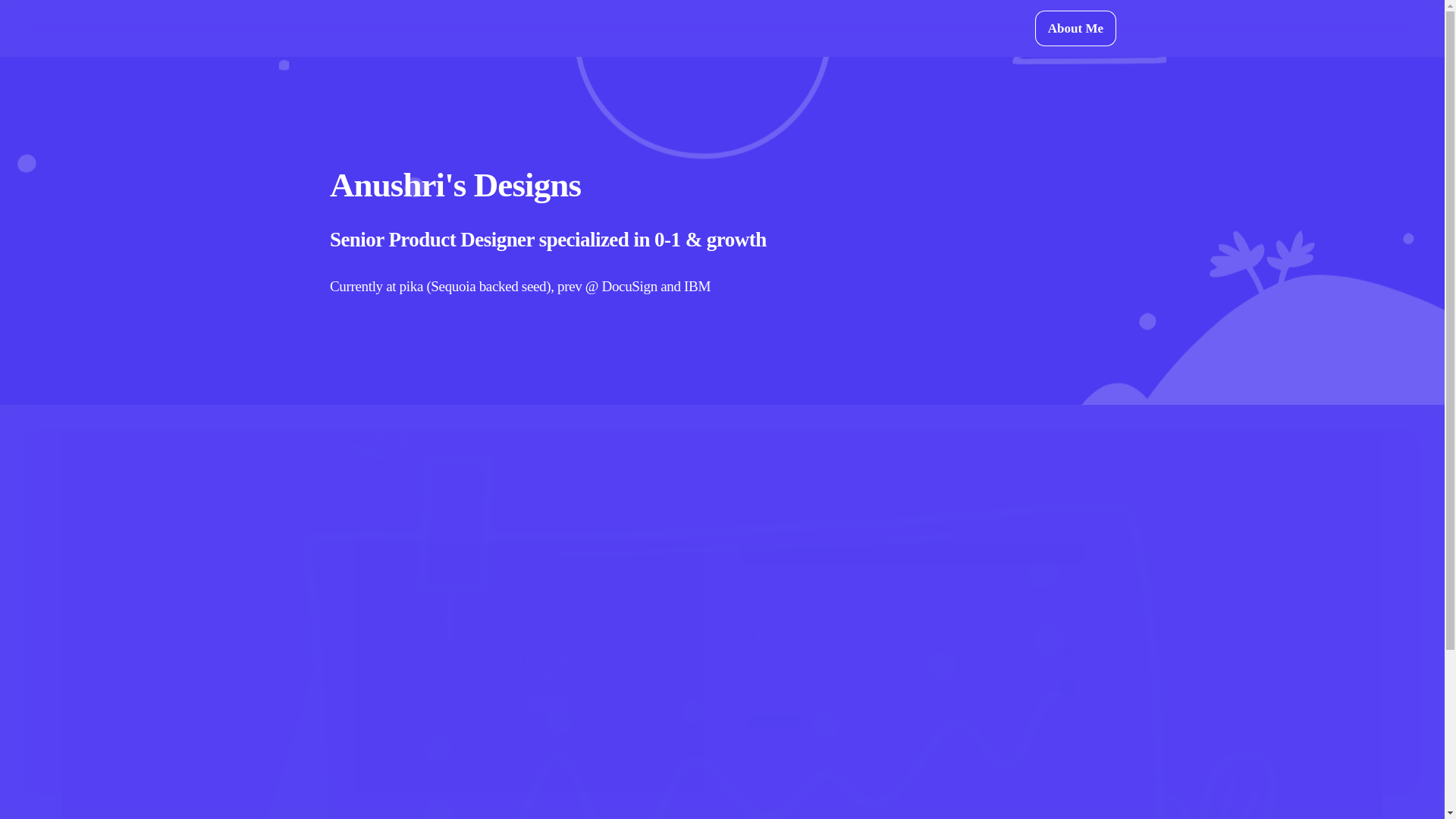 website screenshot of https://anushrisdesigns.com/