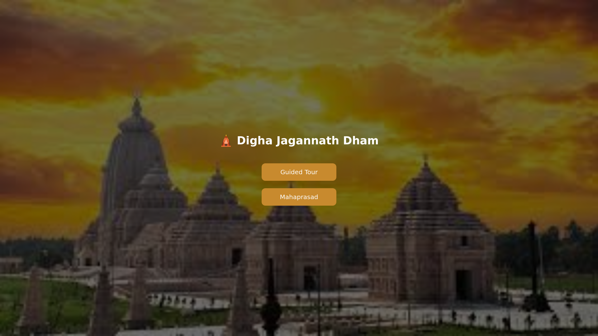 website screenshot of https://jagannathdhamdighatrust.in/