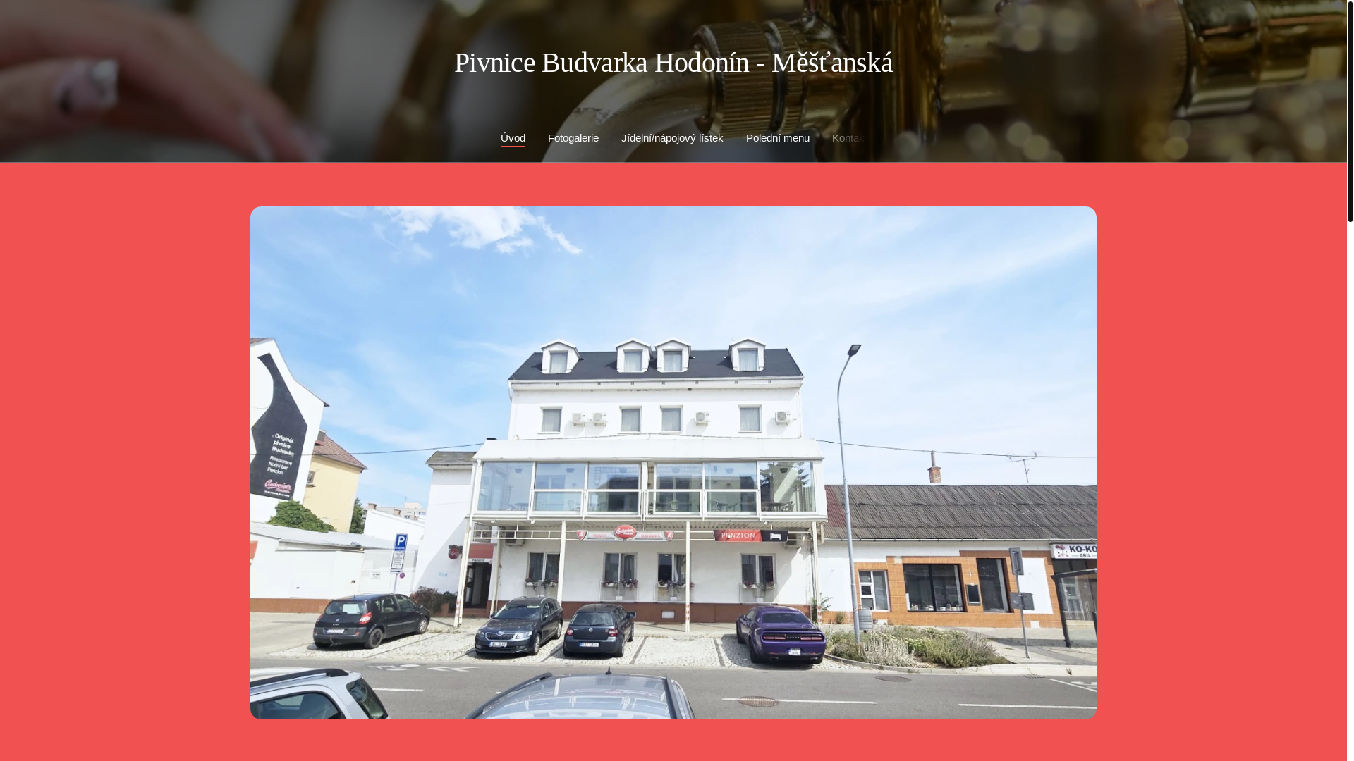 website screenshot of https://pivnice-budvarka-hodonin-mestanska.cz/