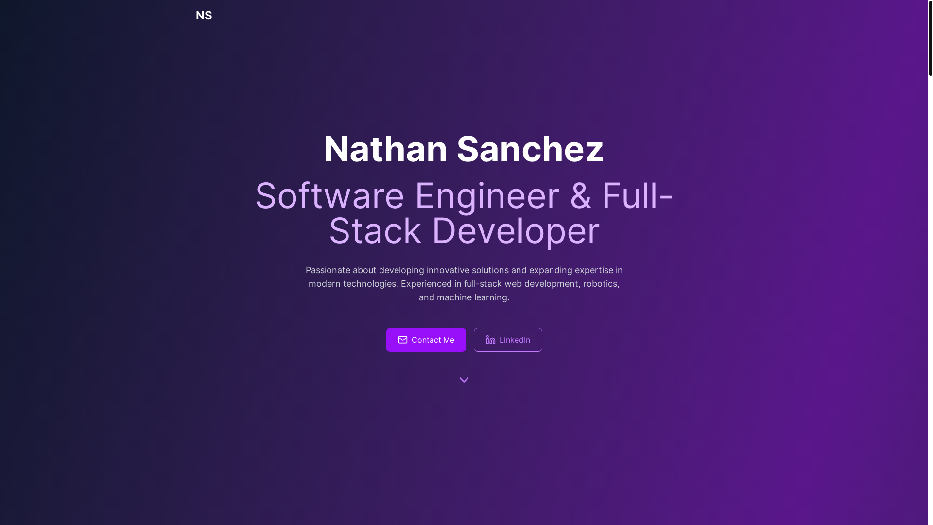 website screenshot of https://nsanchez.dev/