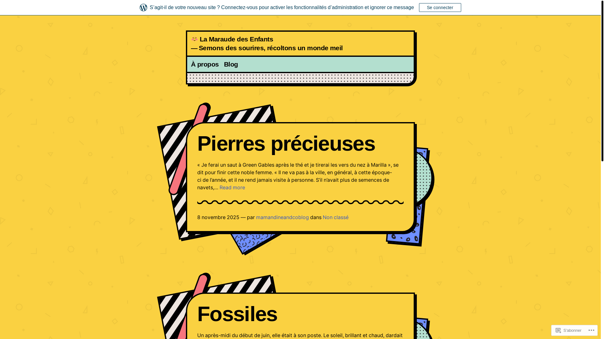 website screenshot of https://lamaraudedesenfants.fr/