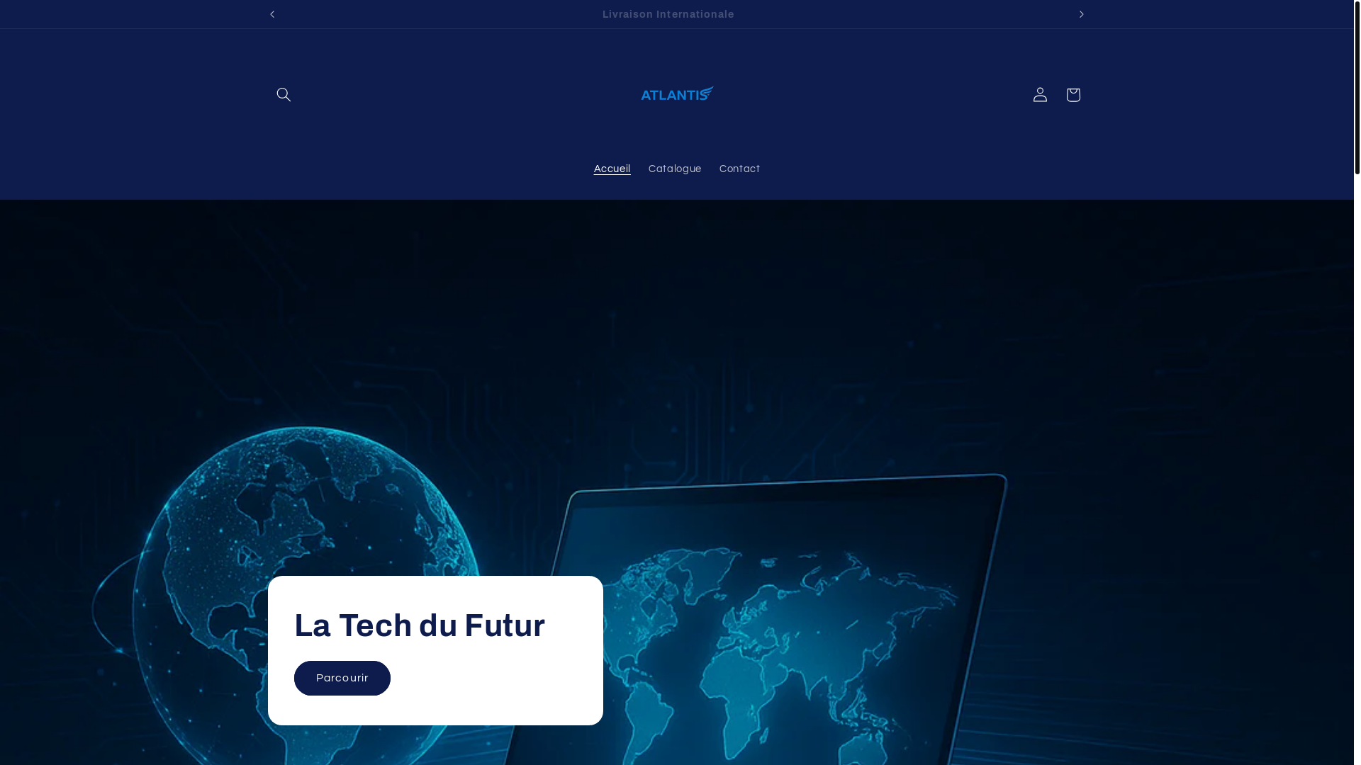 website screenshot of https://atlantis-technologie.com/