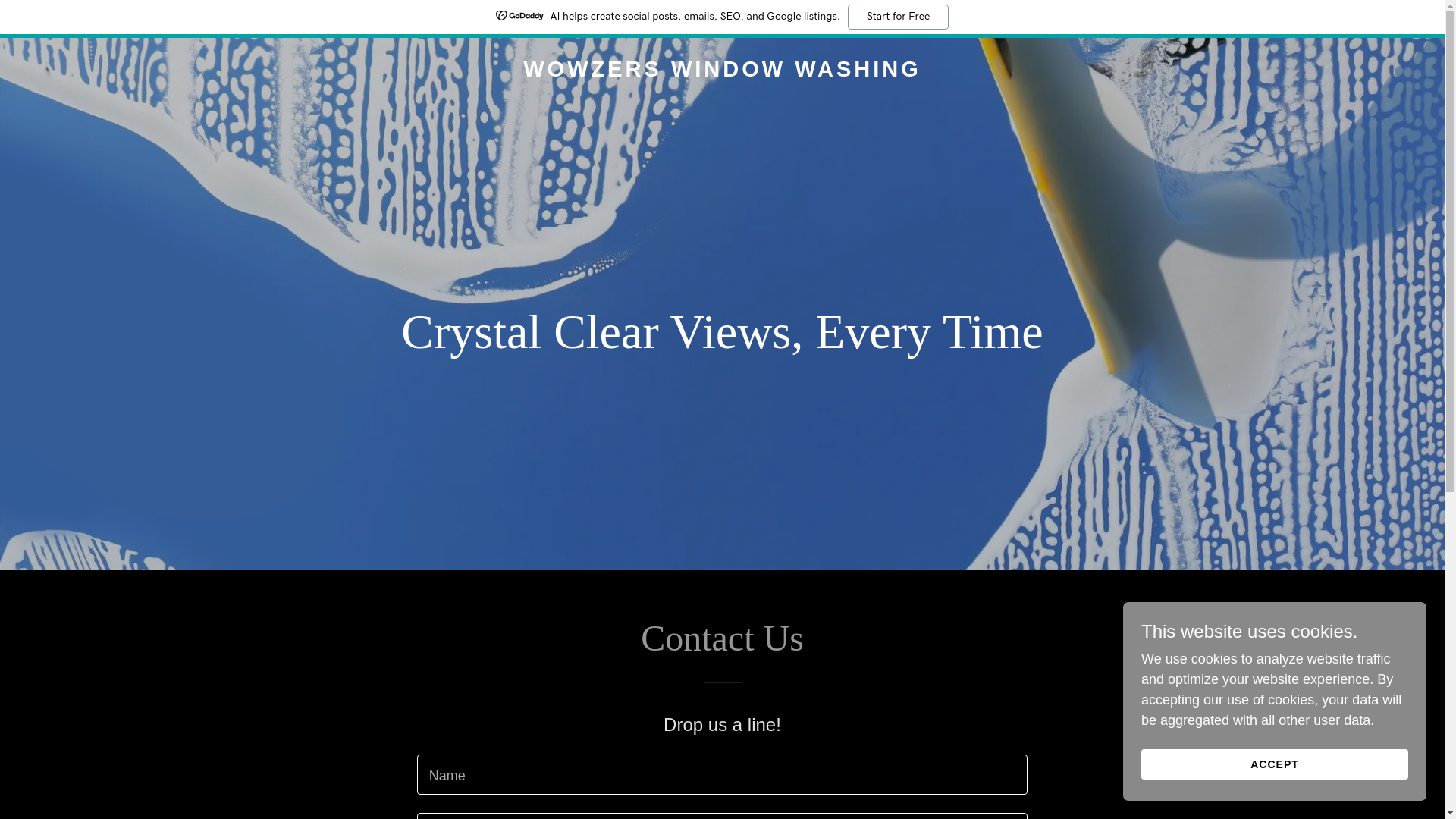 website screenshot of https://wowzerswindowwashing.com/