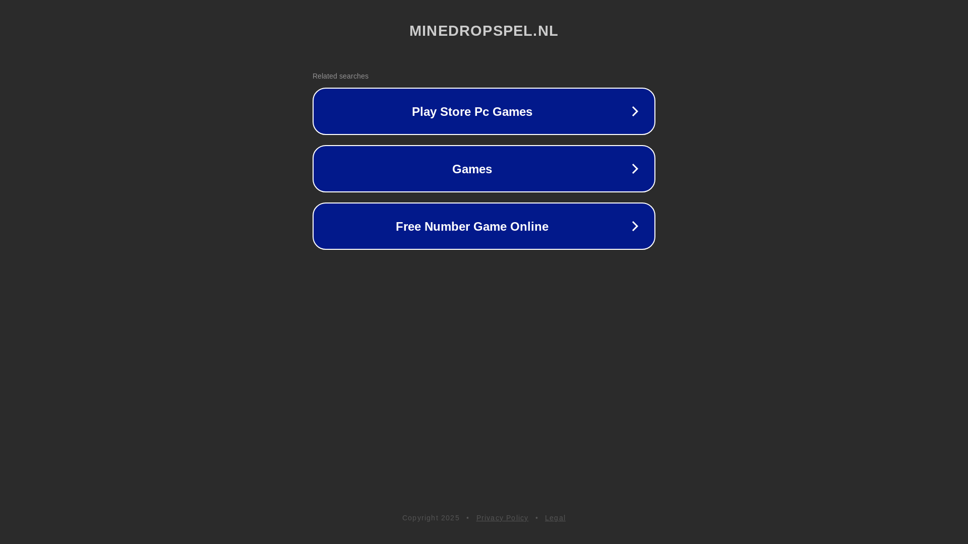website screenshot of https://minedropspel.nl/