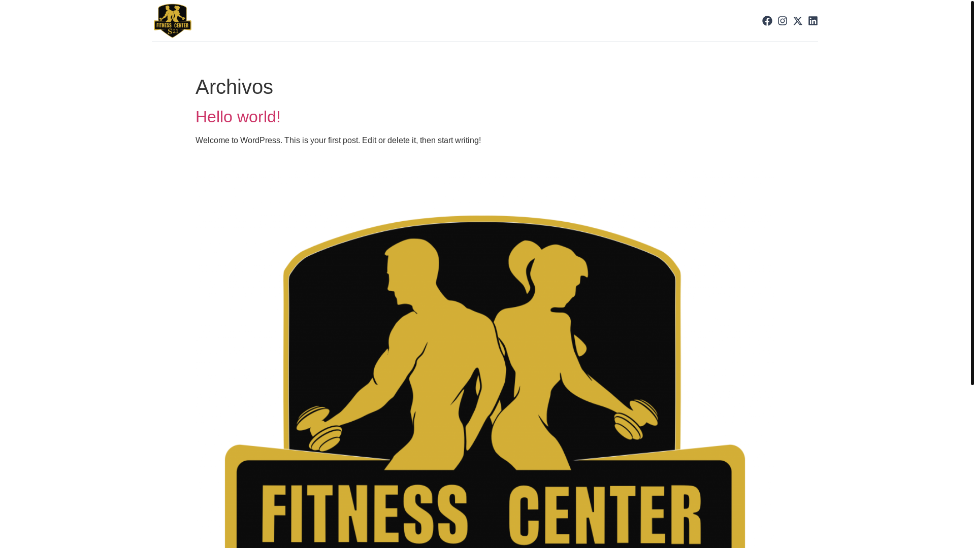website screenshot of https://s21fitnesscenter.net/