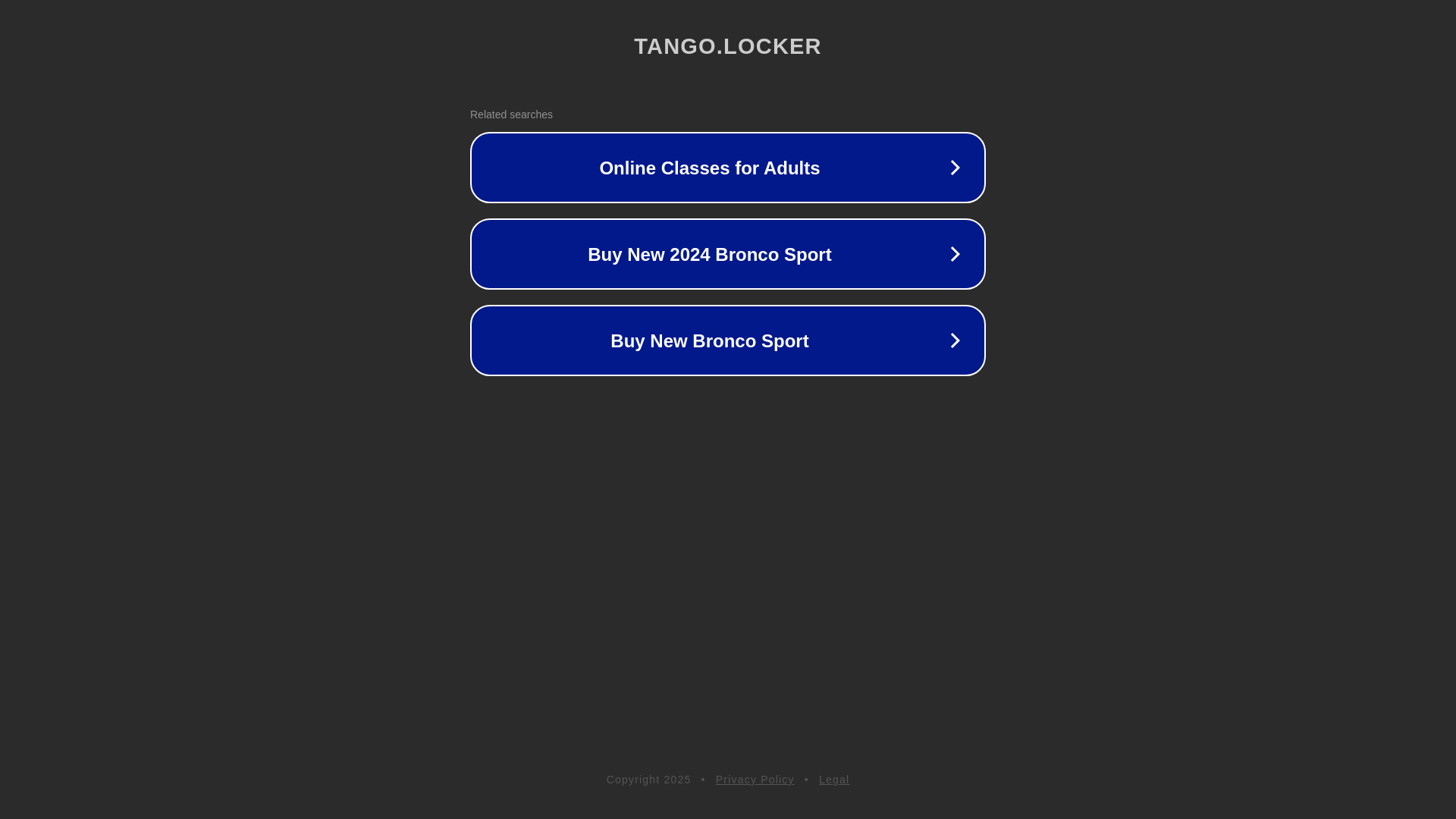 website screenshot of https://tango.locker/