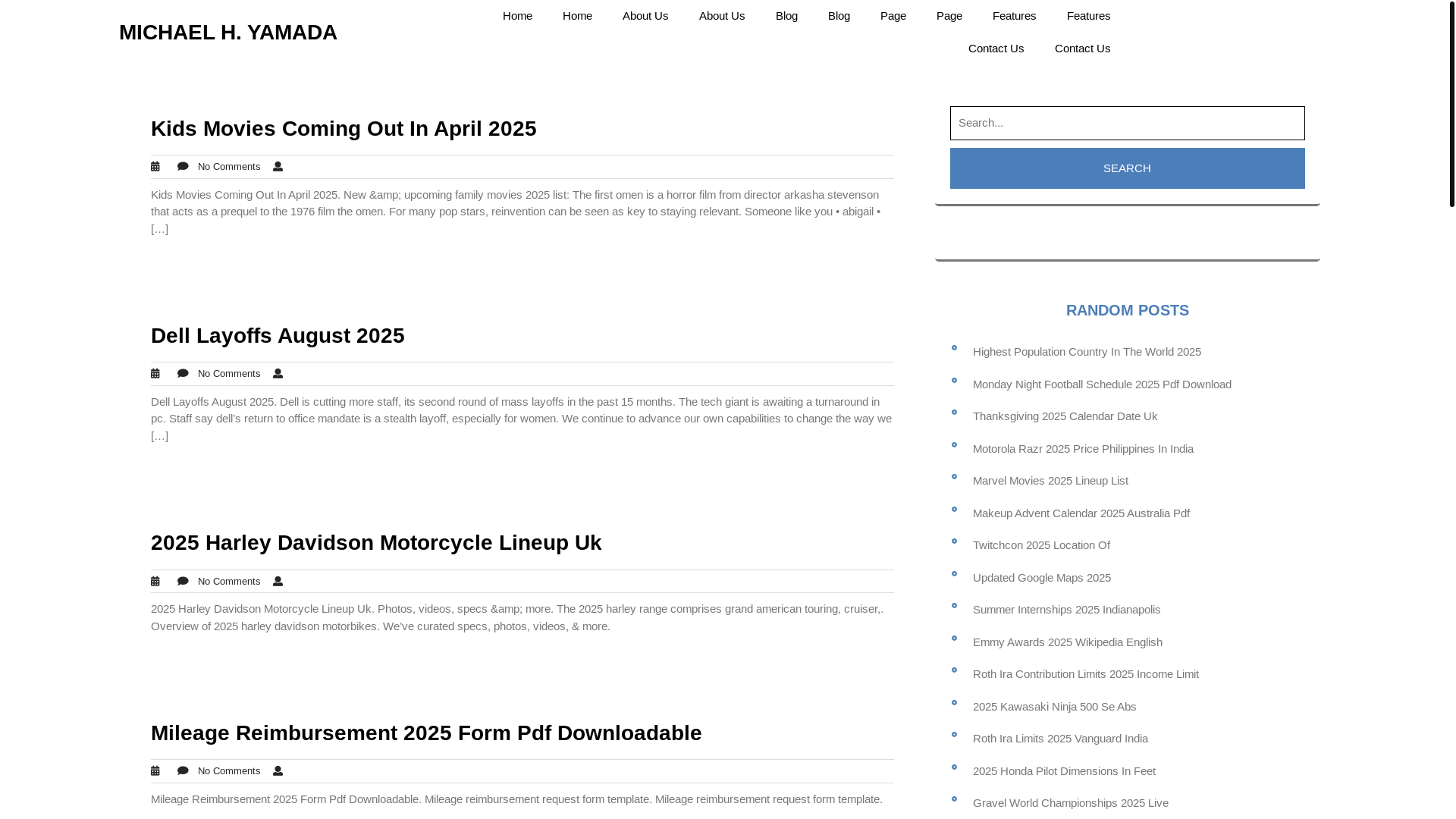 website screenshot of https://michaelhyamada.pages.dev/