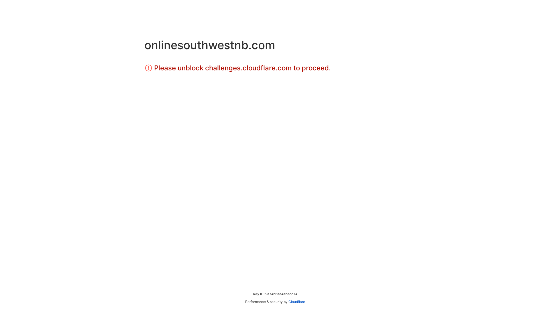 website screenshot of https://onlinesouthwestnb.com/