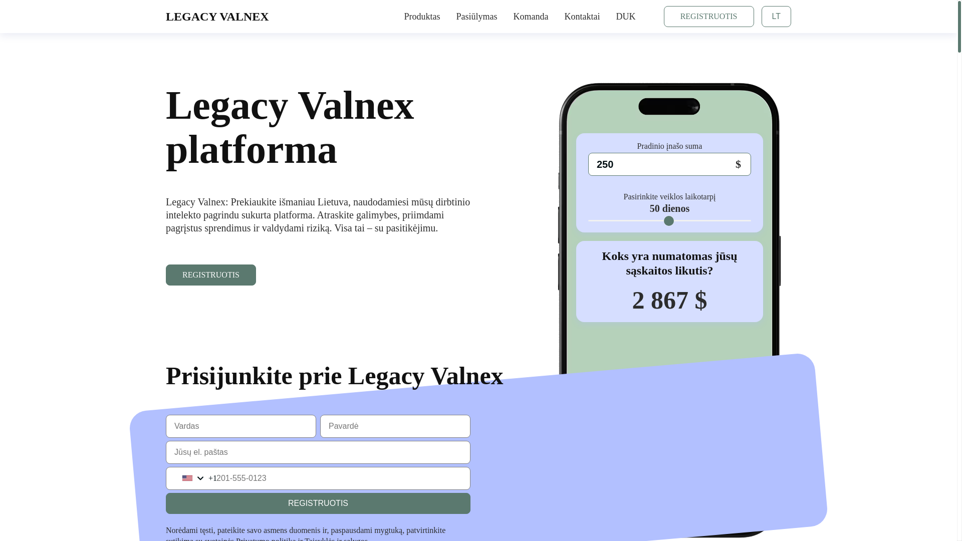 website screenshot of https://legacy-valnex.com/