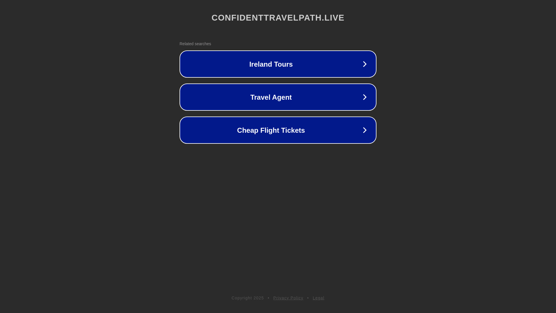 website screenshot of https://confidenttravelpath.live/