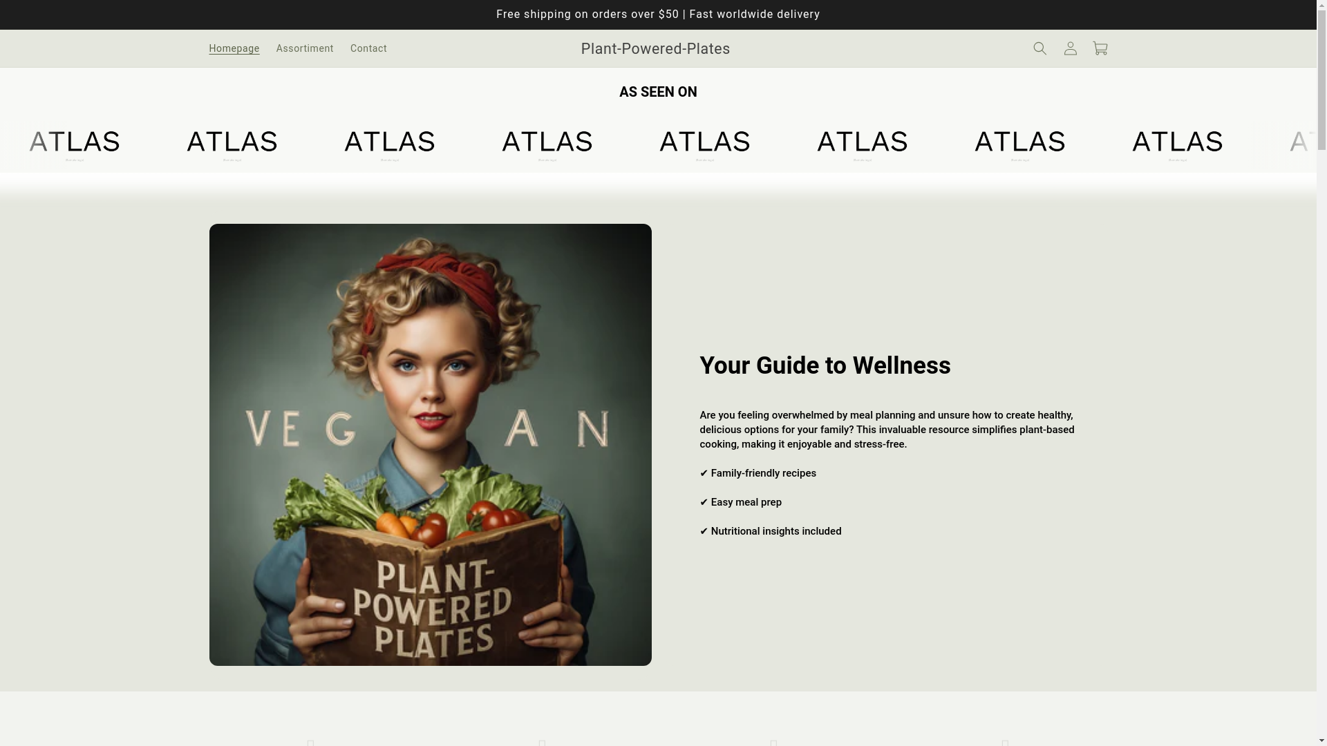website screenshot of https://plant-powered-plates.com/