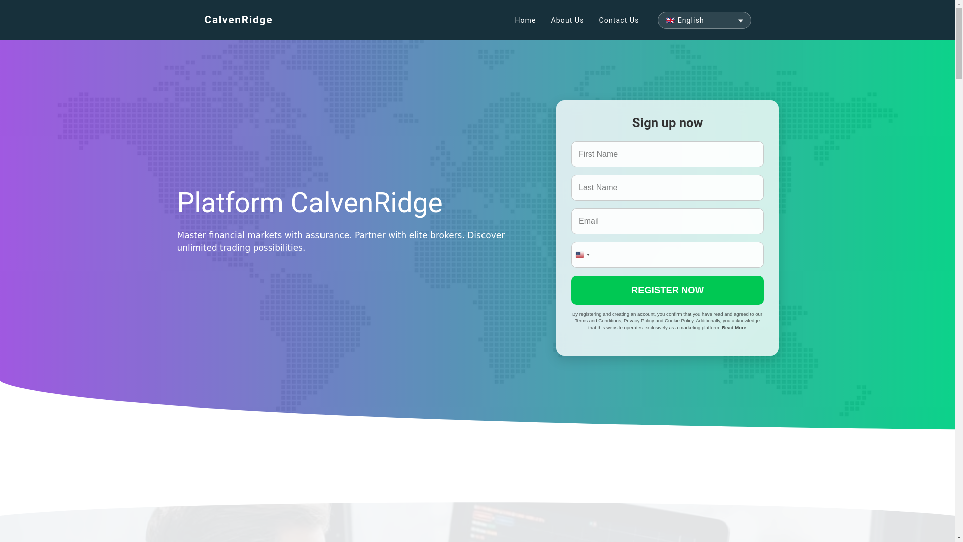 website screenshot of https://calvenridge-app.com/
