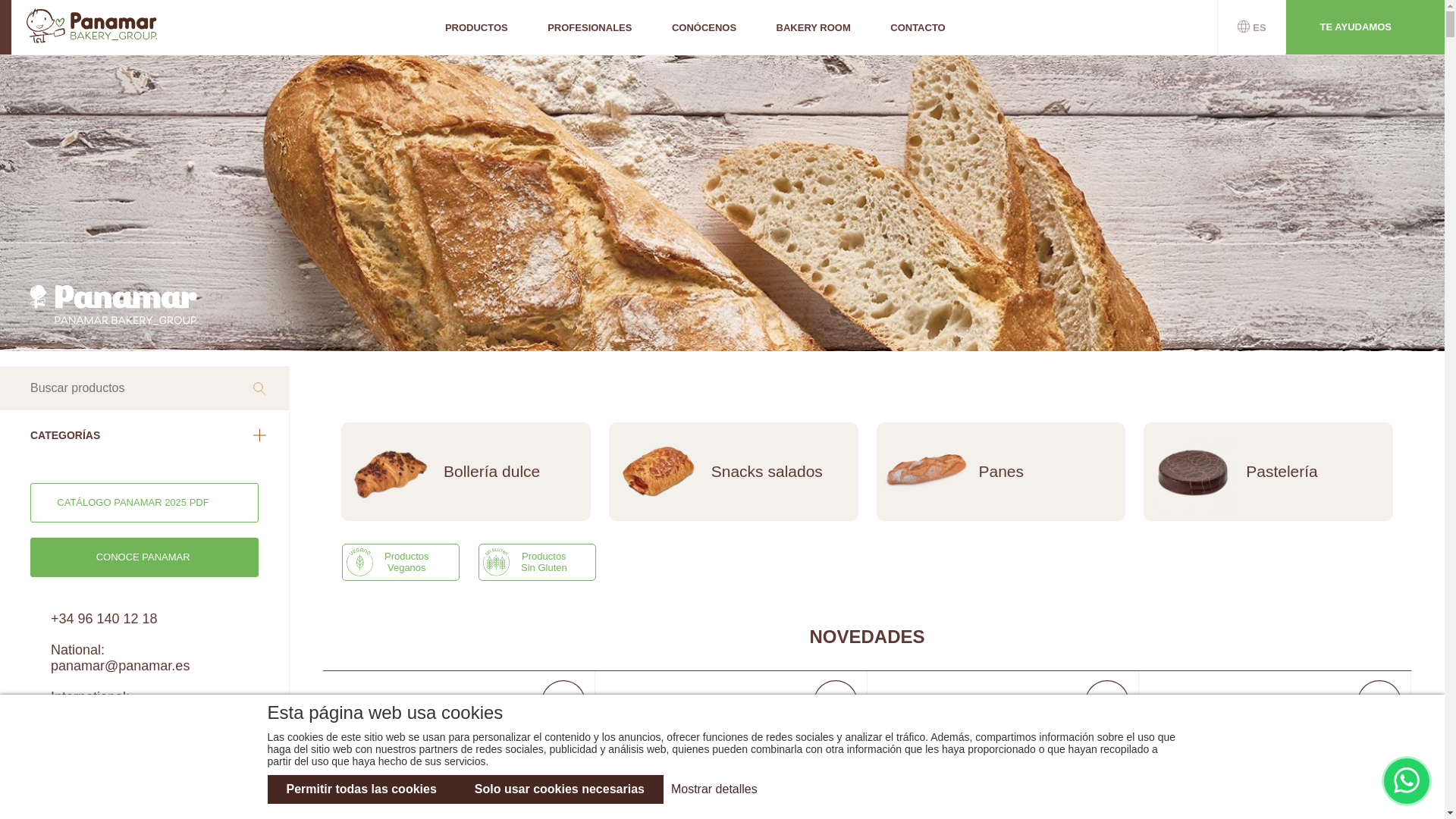 website screenshot of https://panamar.es/