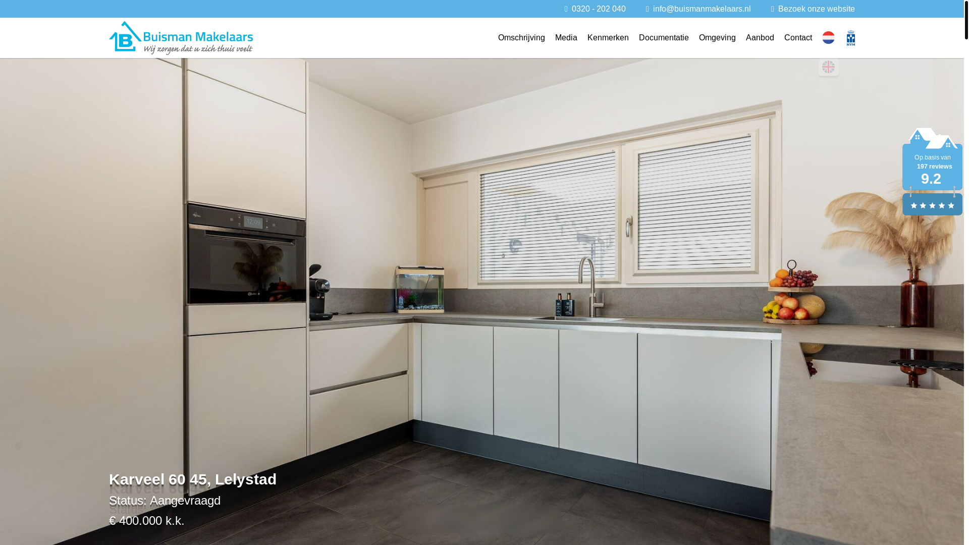 website screenshot of https://karveel60-45.nl/