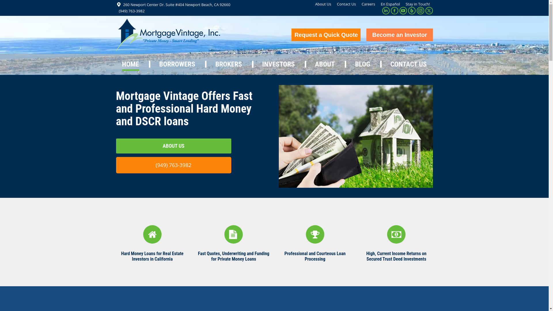website screenshot of https://hubmortgagevintageapp.com/