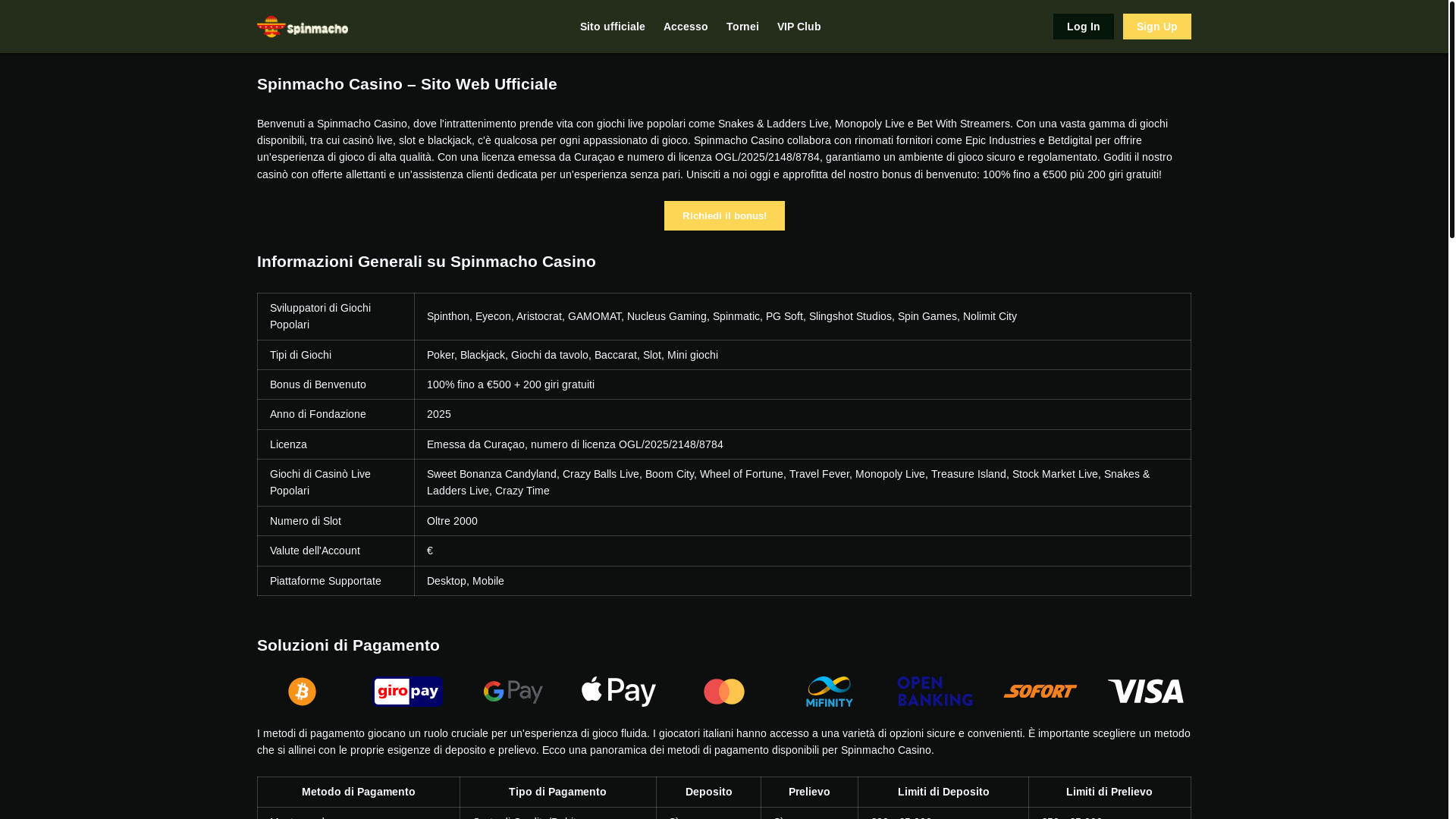 website screenshot of https://spin-macho-casino-it.pages.dev/