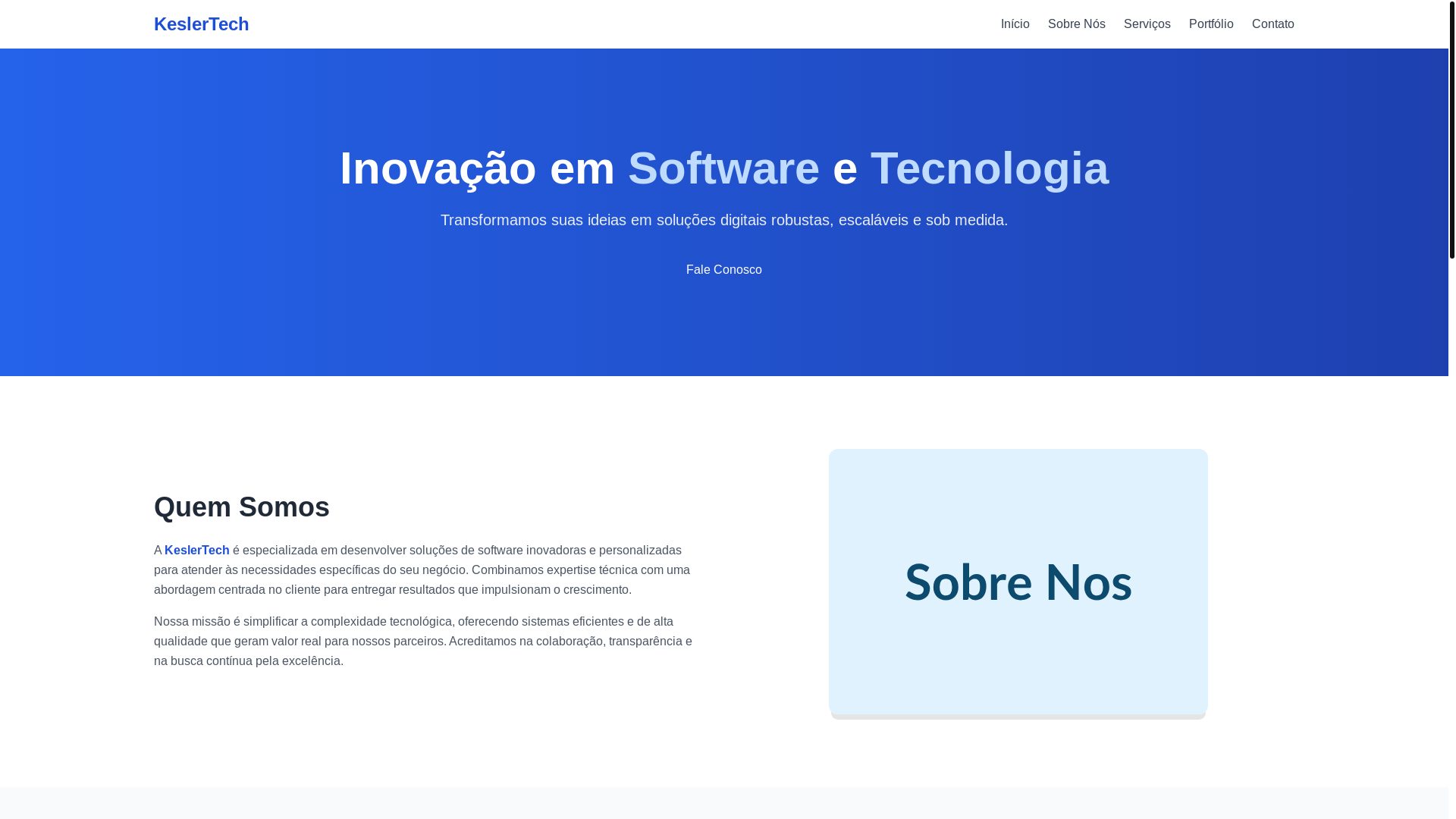website screenshot of https://keslertech.pages.dev/