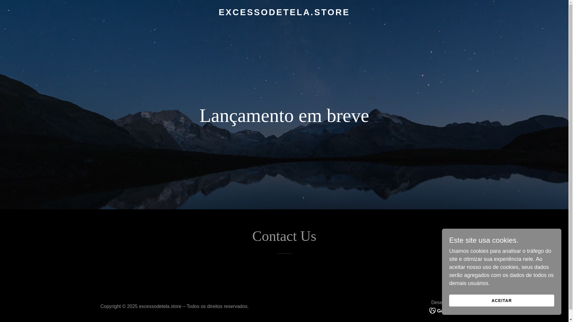 website screenshot of https://excessodetela.store/