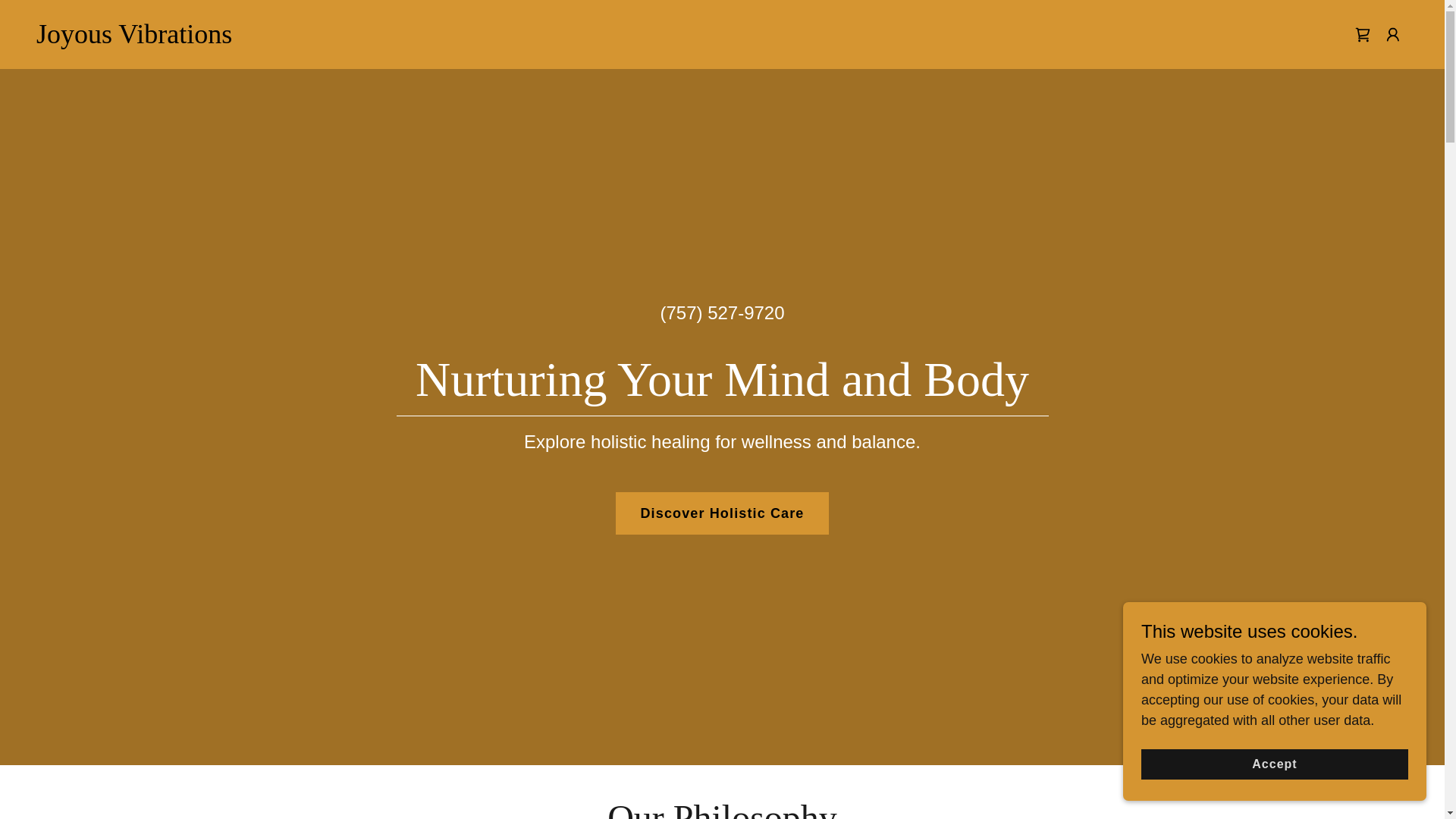 website screenshot of https://joyousvibrations.com/