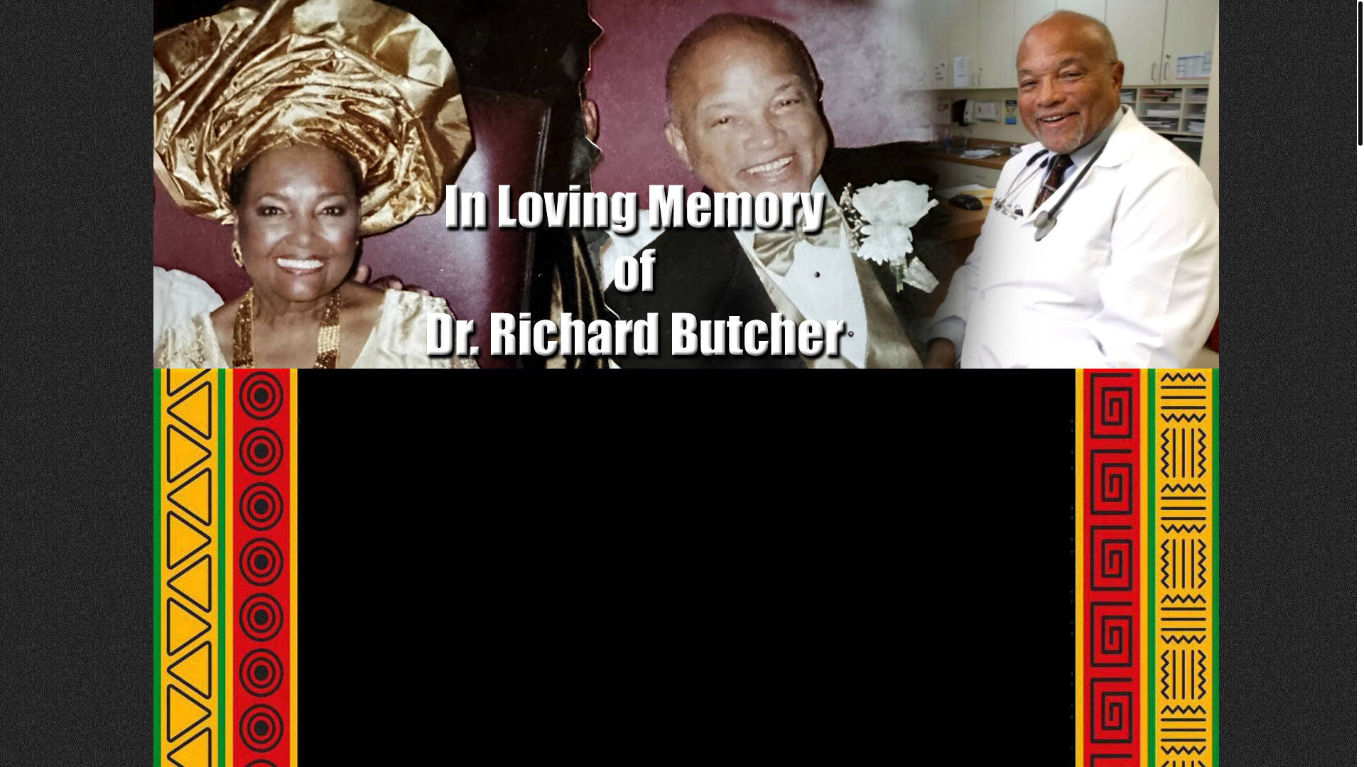website screenshot of https://drrichardbutcher.life/