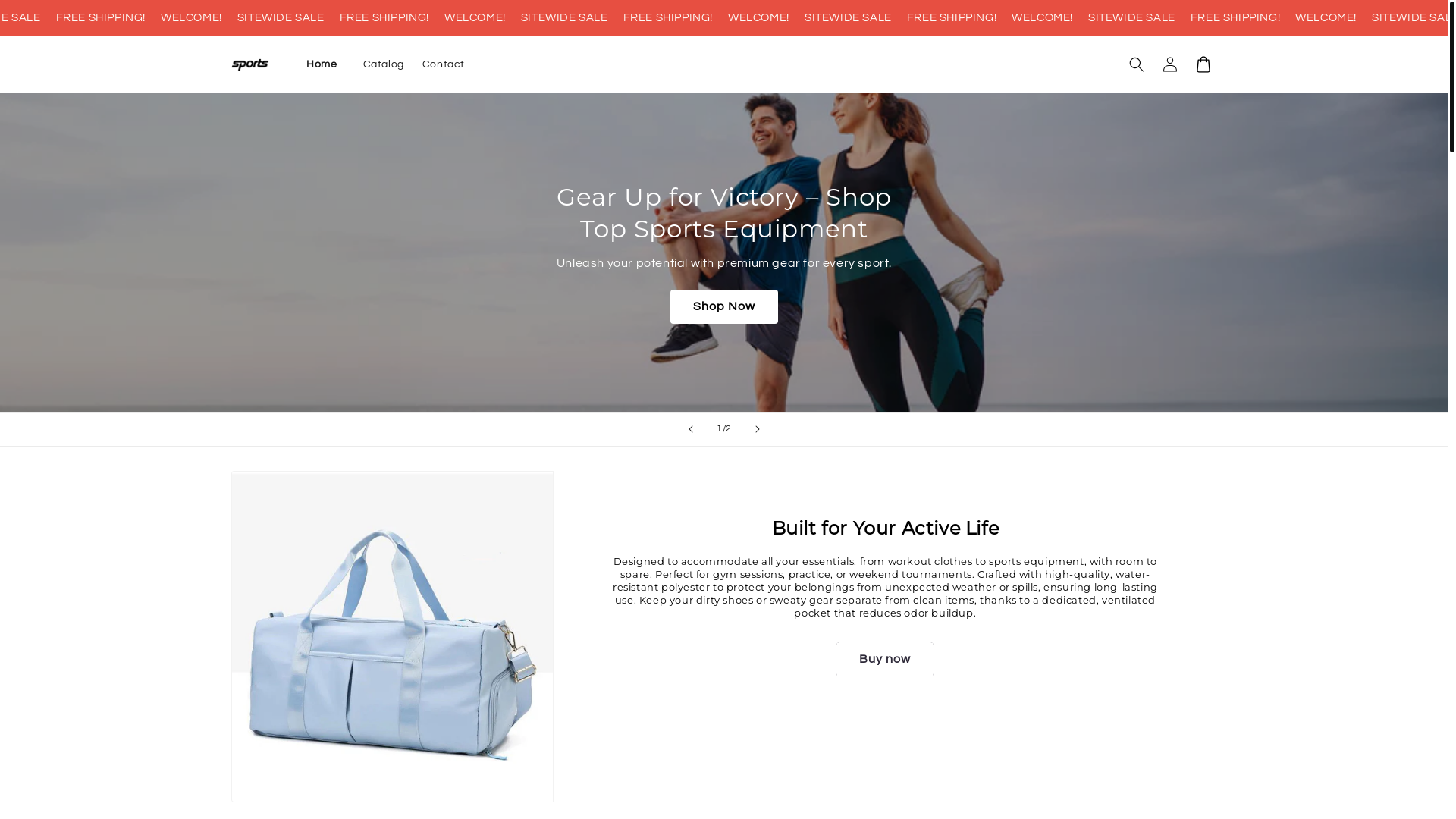 website screenshot of https://capalarefitness.store/