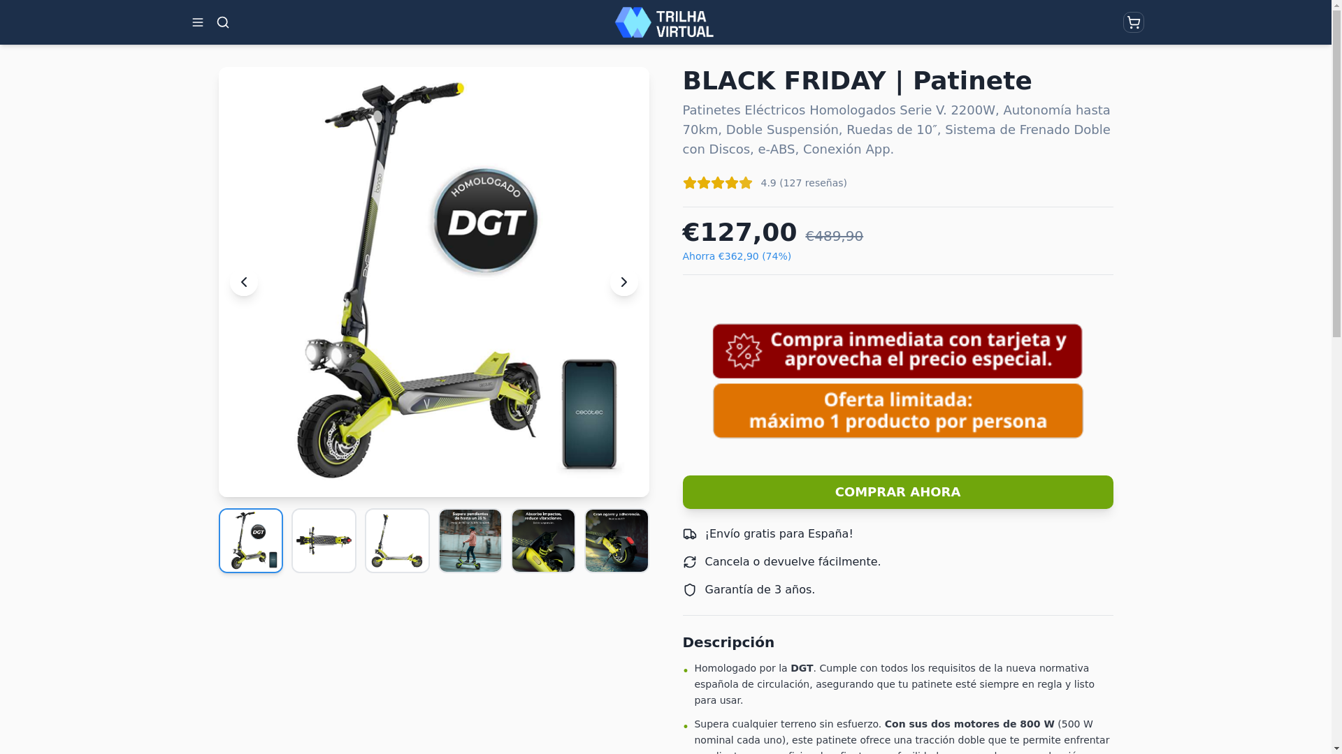 website screenshot of https://trilhaviirtual.shop/