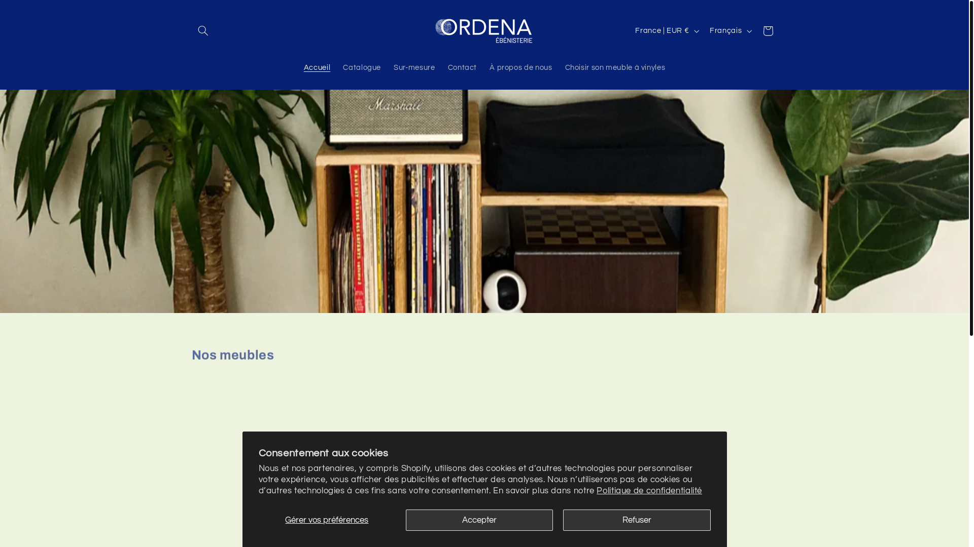 website screenshot of https://ordenaebenisterie.com/