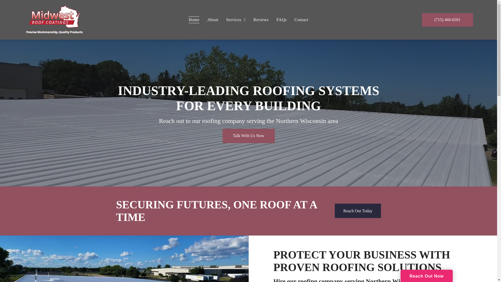 website screenshot of https://midwestroofcoatings-wi.com/