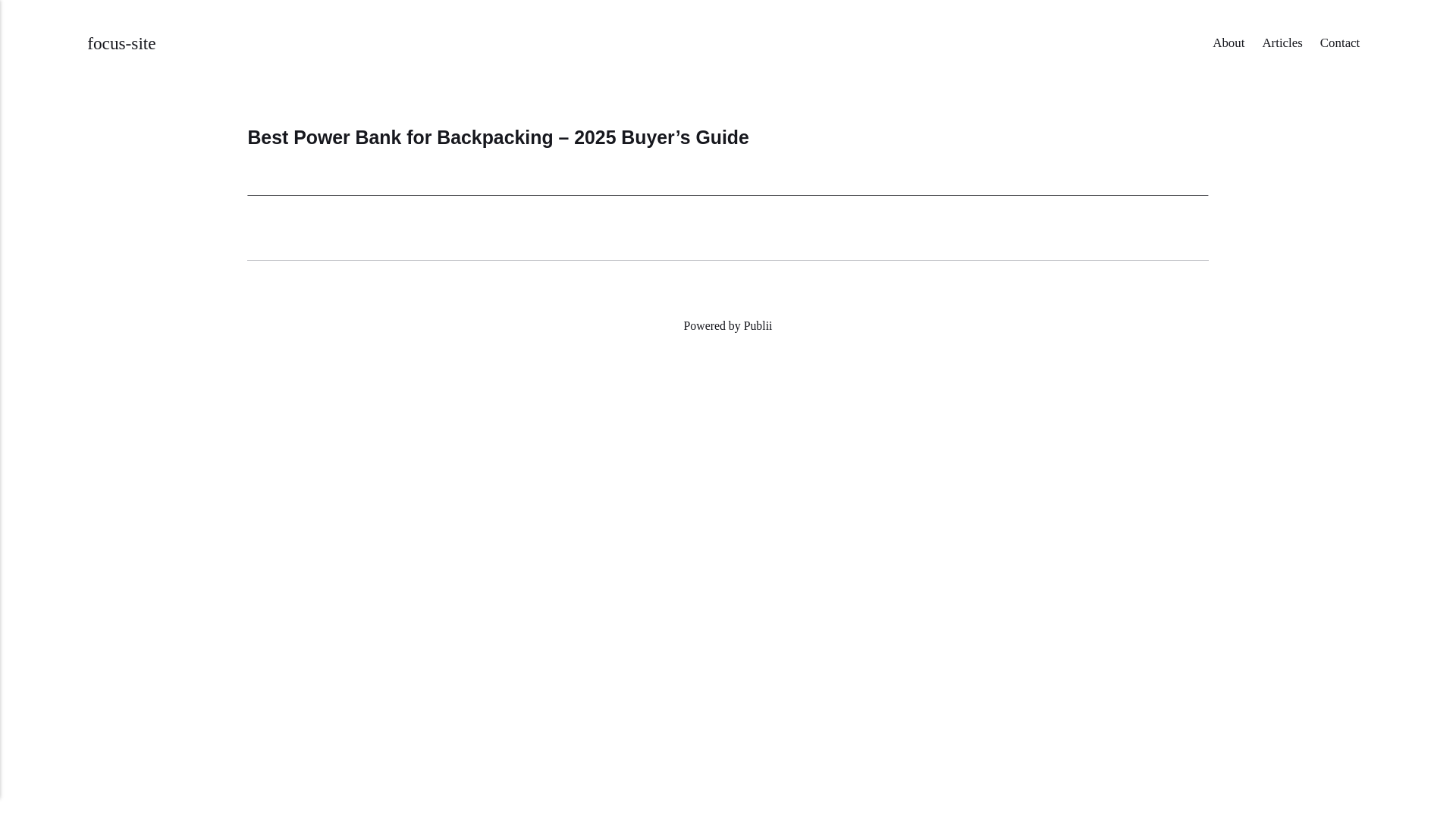 website screenshot of https://backpackcharge.com/