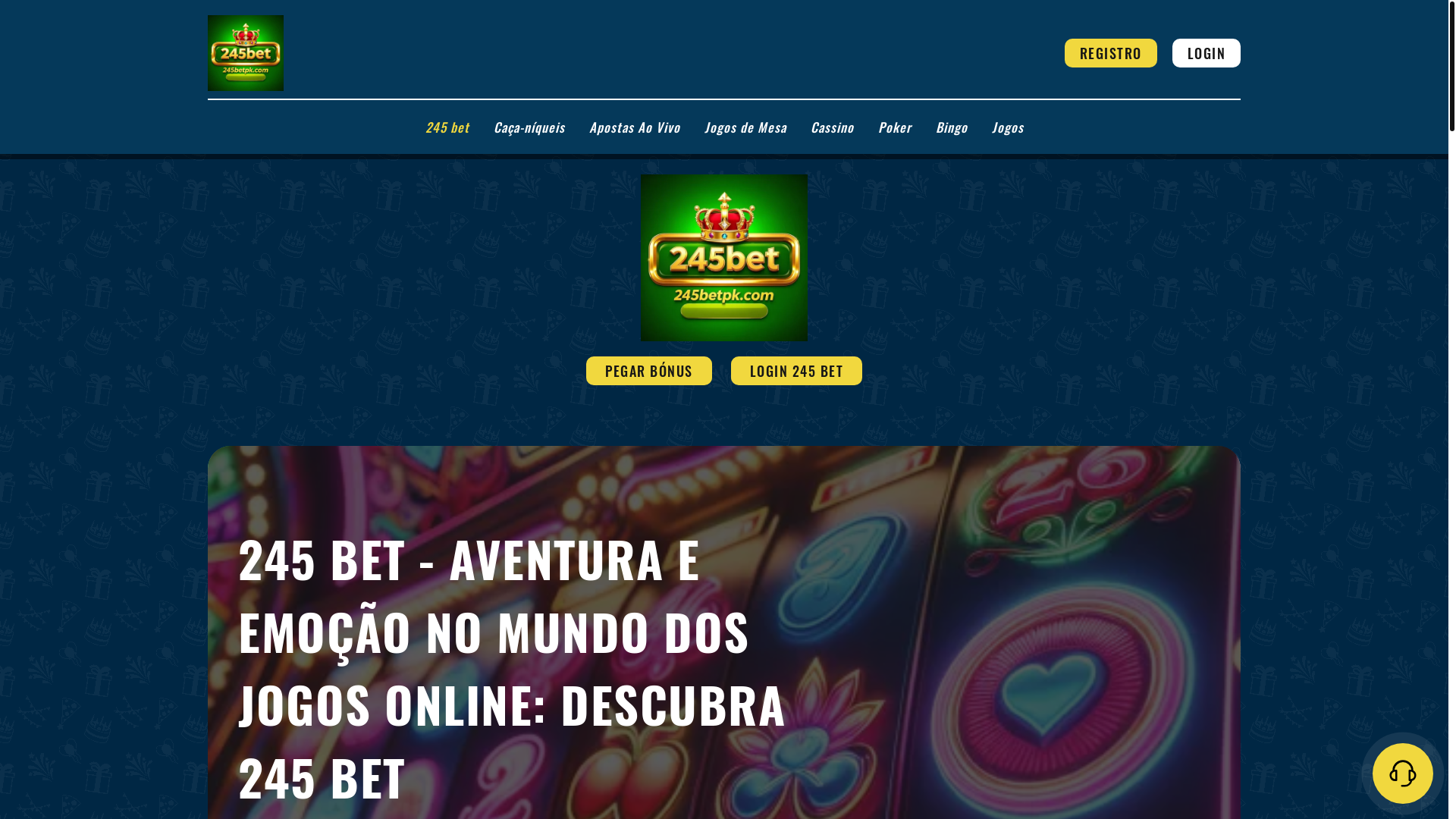 website screenshot of https://245betpk.com/