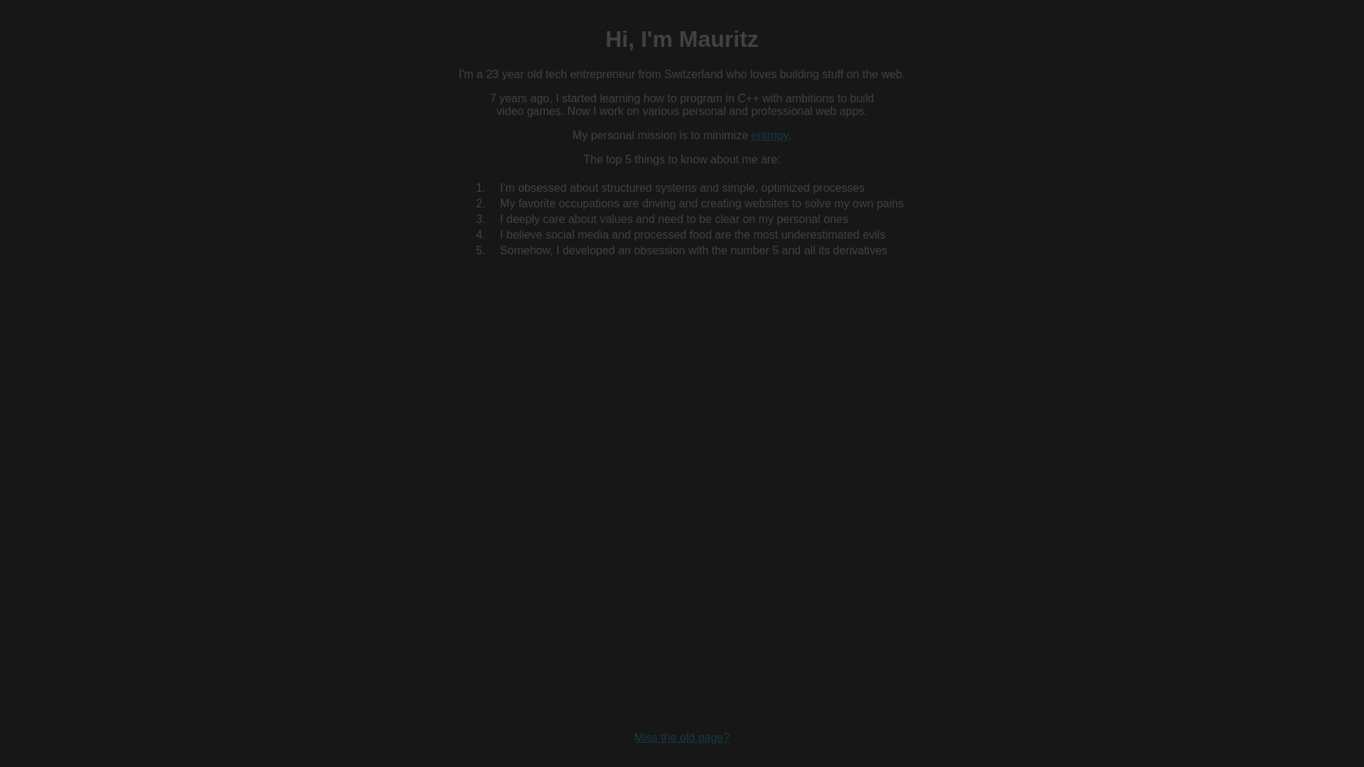 website screenshot of https://mauritzdressler-com.pages.dev/