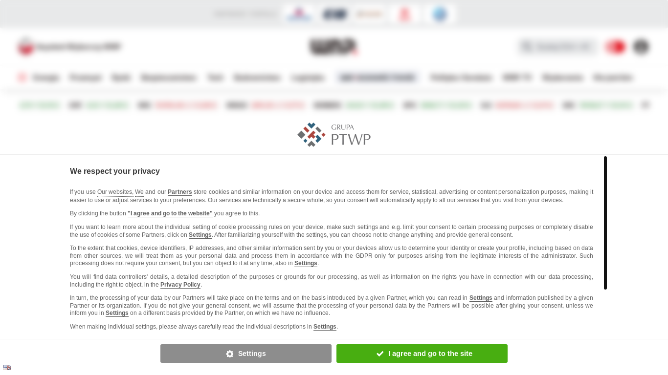 website screenshot of https://wnp.pl/