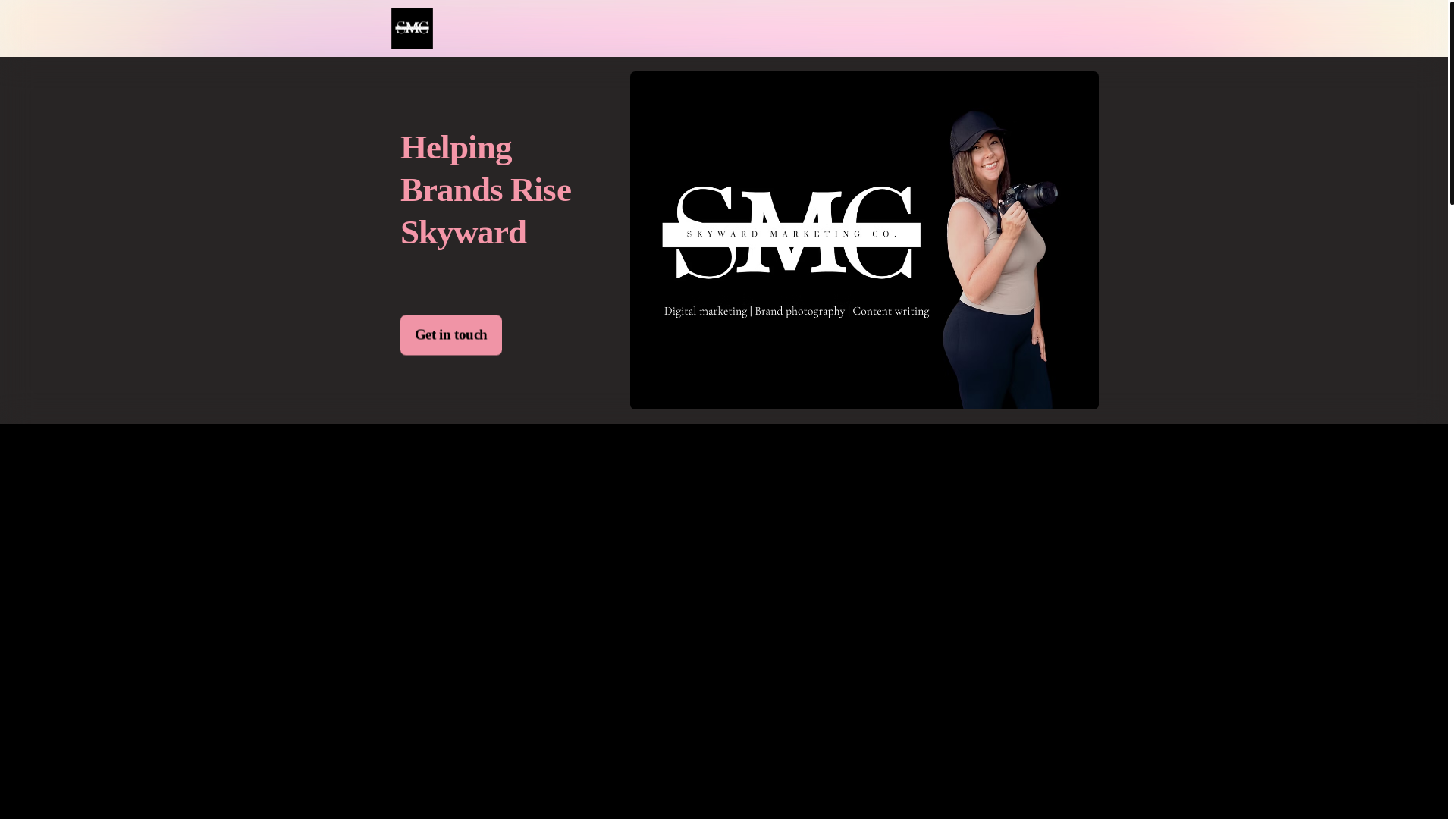 website screenshot of https://skywardmarketingcompany.com/