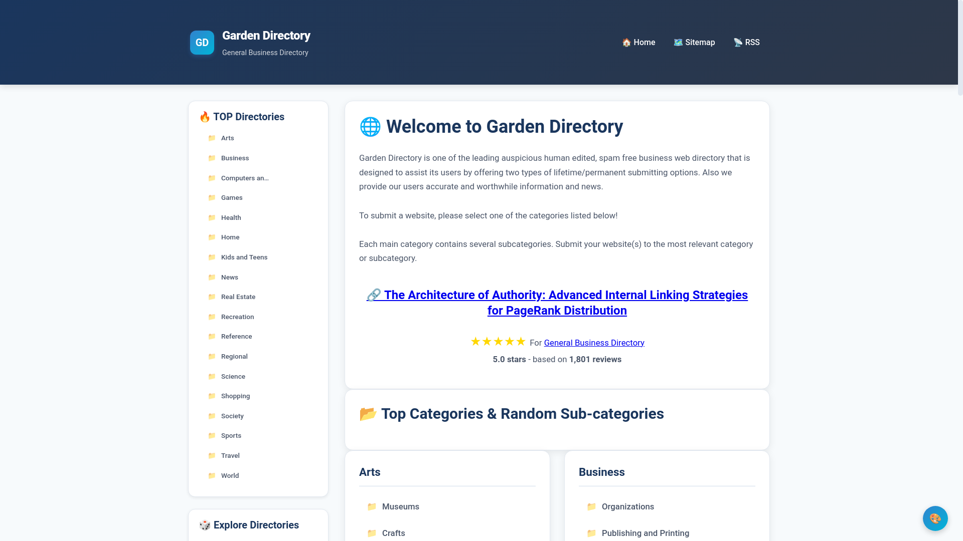 website screenshot of https://gardendirectory.web.id/