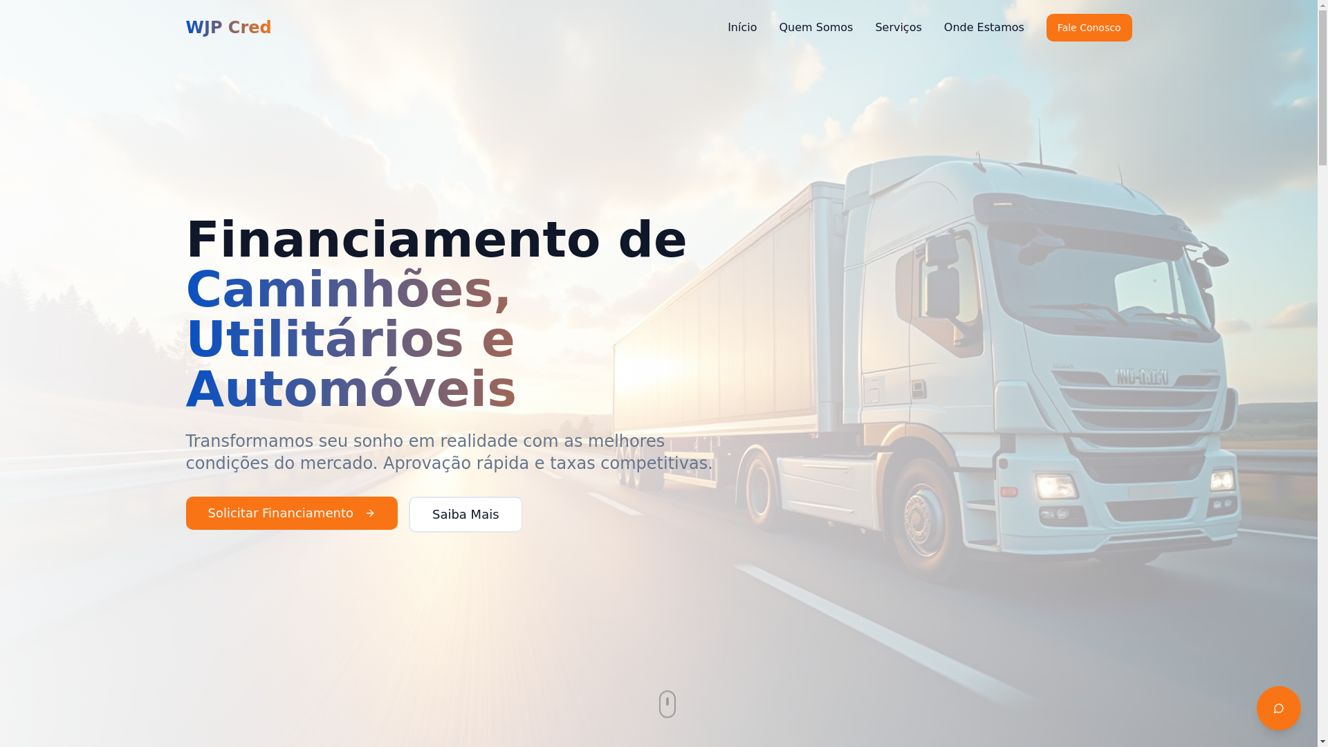 website screenshot of https://wjpcred.com.br/