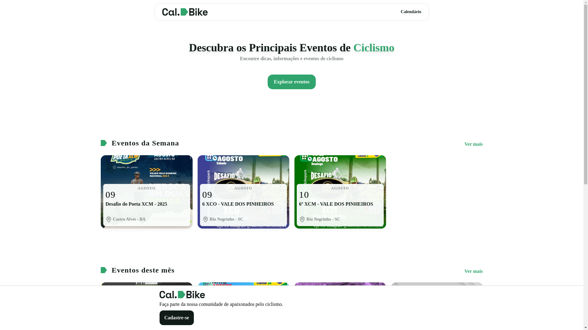 website screenshot of https://calbike-site.pages.dev/