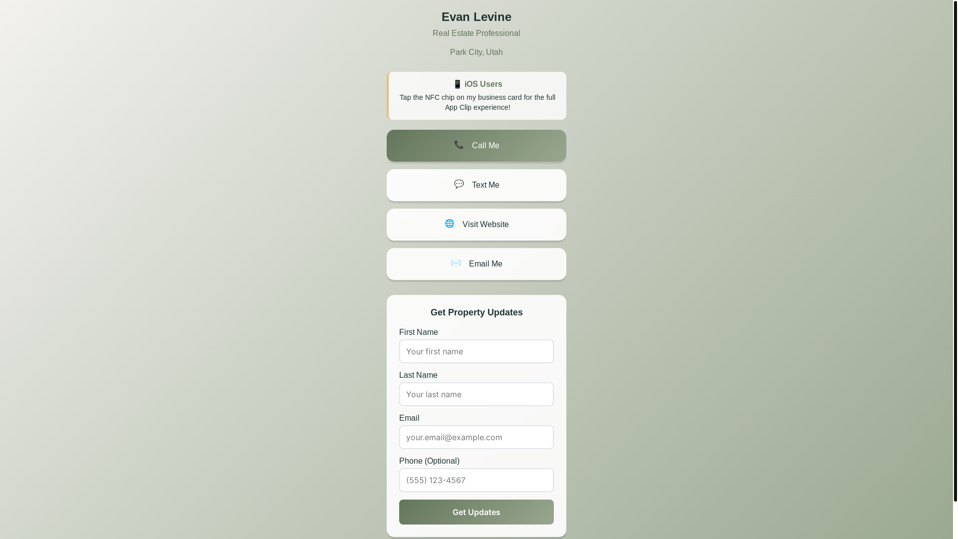 website screenshot of https://evan-realtor-pages.pages.dev/