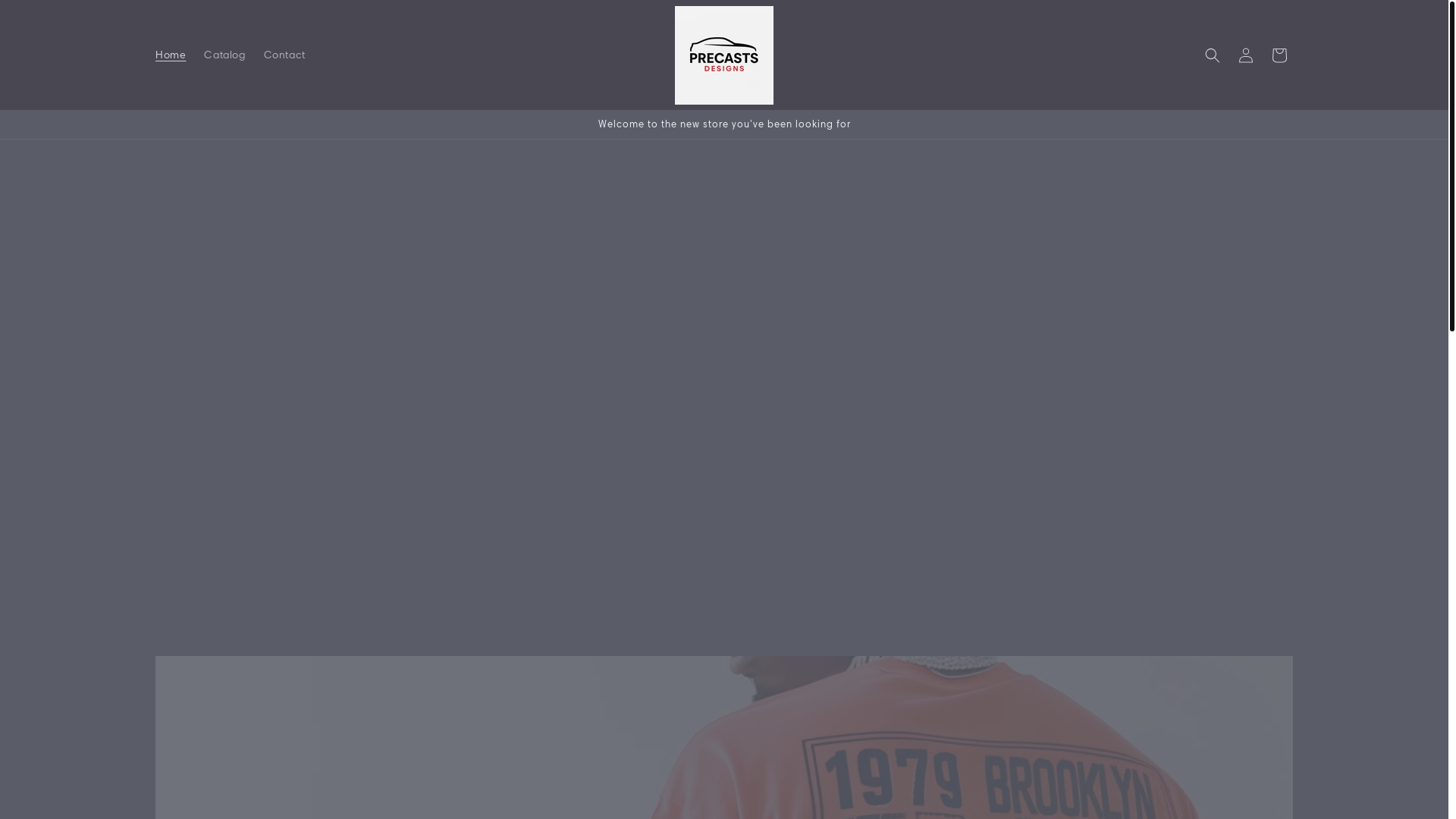 website screenshot of https://precastsdesigns.store/