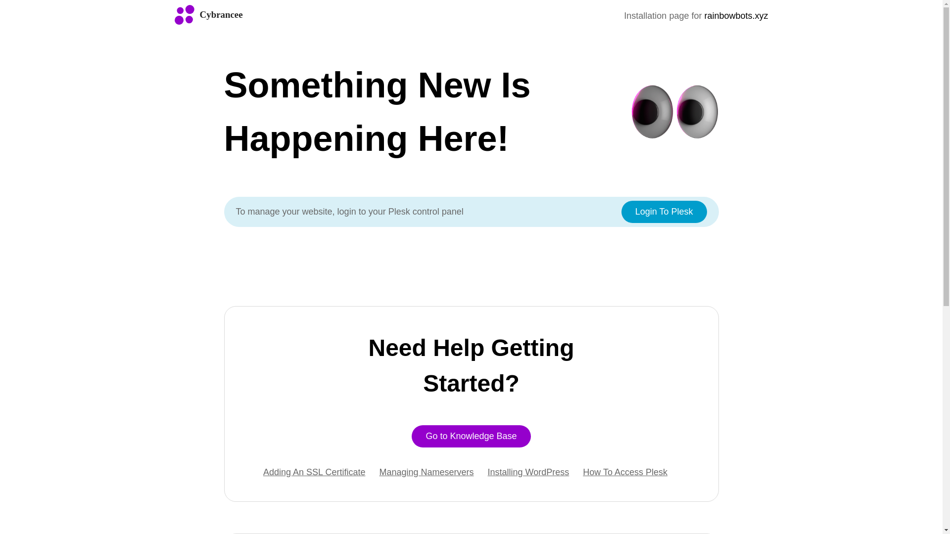 website screenshot of https://rainbowbots.xyz/