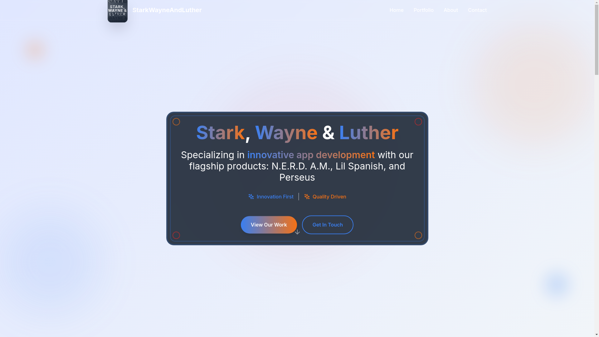 website screenshot of https://starkwayneandluthor.com/